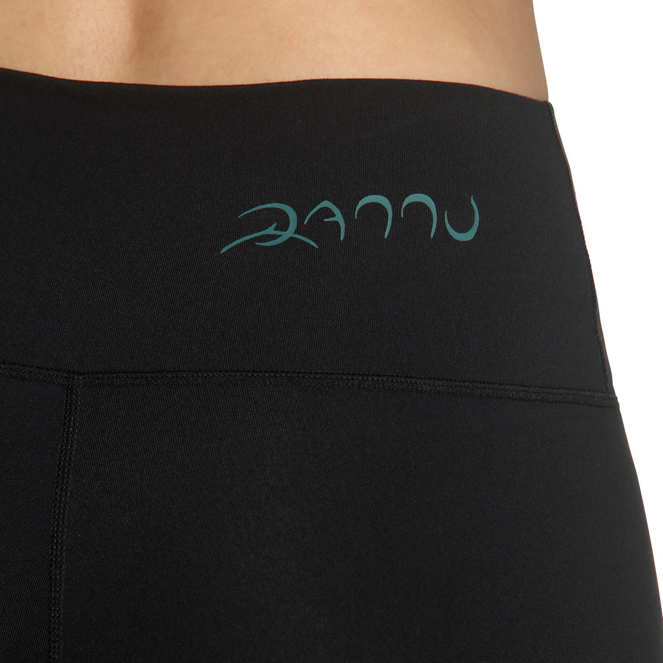 Black High-Waisted Leggings with Teal Cobra Graphic - Image 7