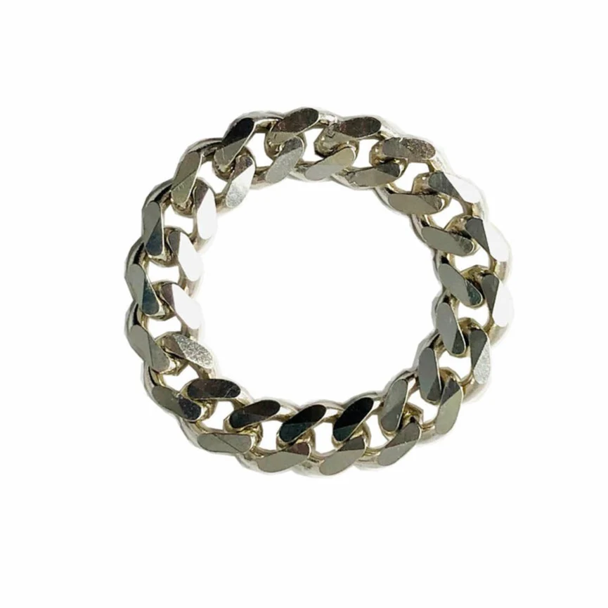 Curb Chain Ring | Sterling Silver - Image 2