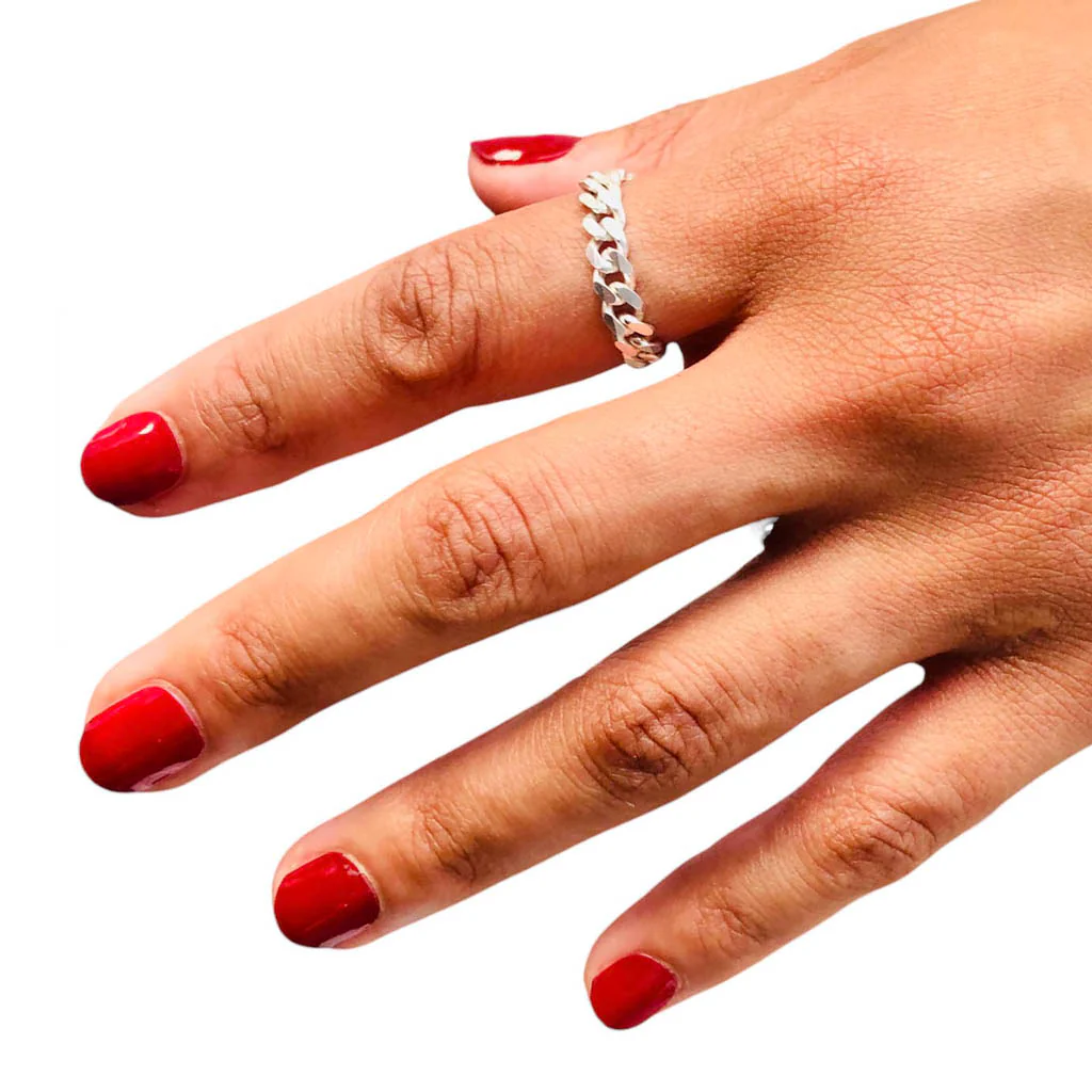 Curb Chain Ring | Sterling Silver - Image 3