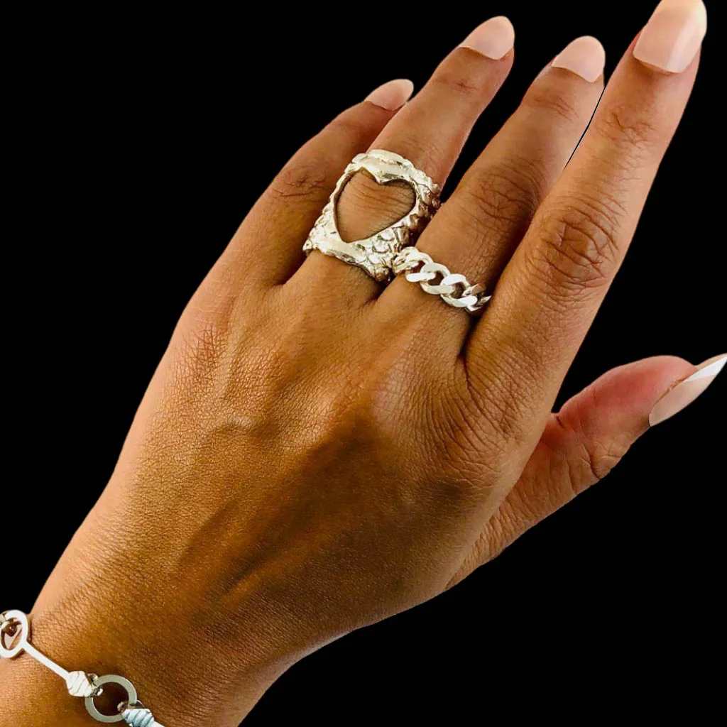 Serenity Chain Ring | Sterling Silver - Image 3