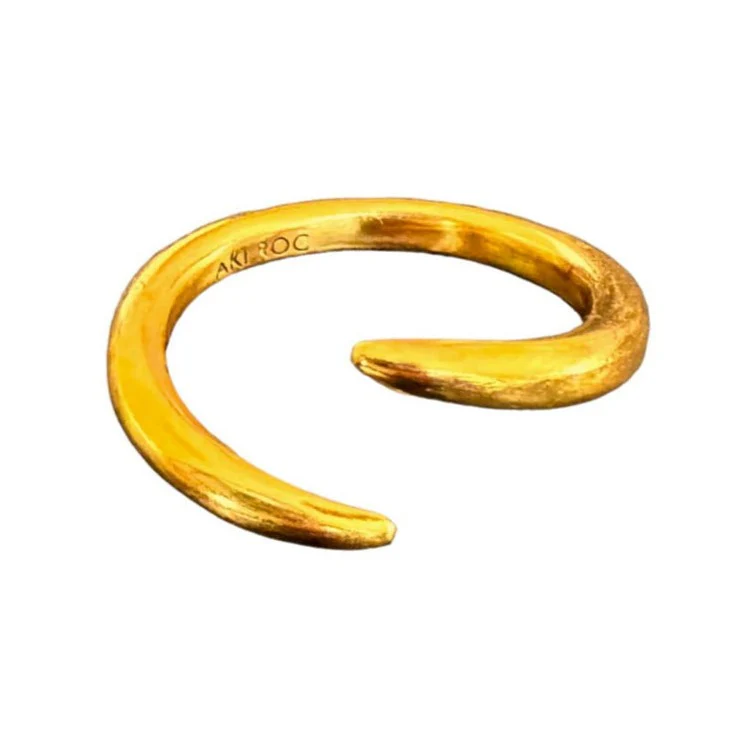 The Boyfriend Hug Ring | Brass Gold