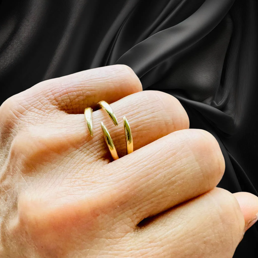 The Hug Ring Duo | Brass Gold - Image 2