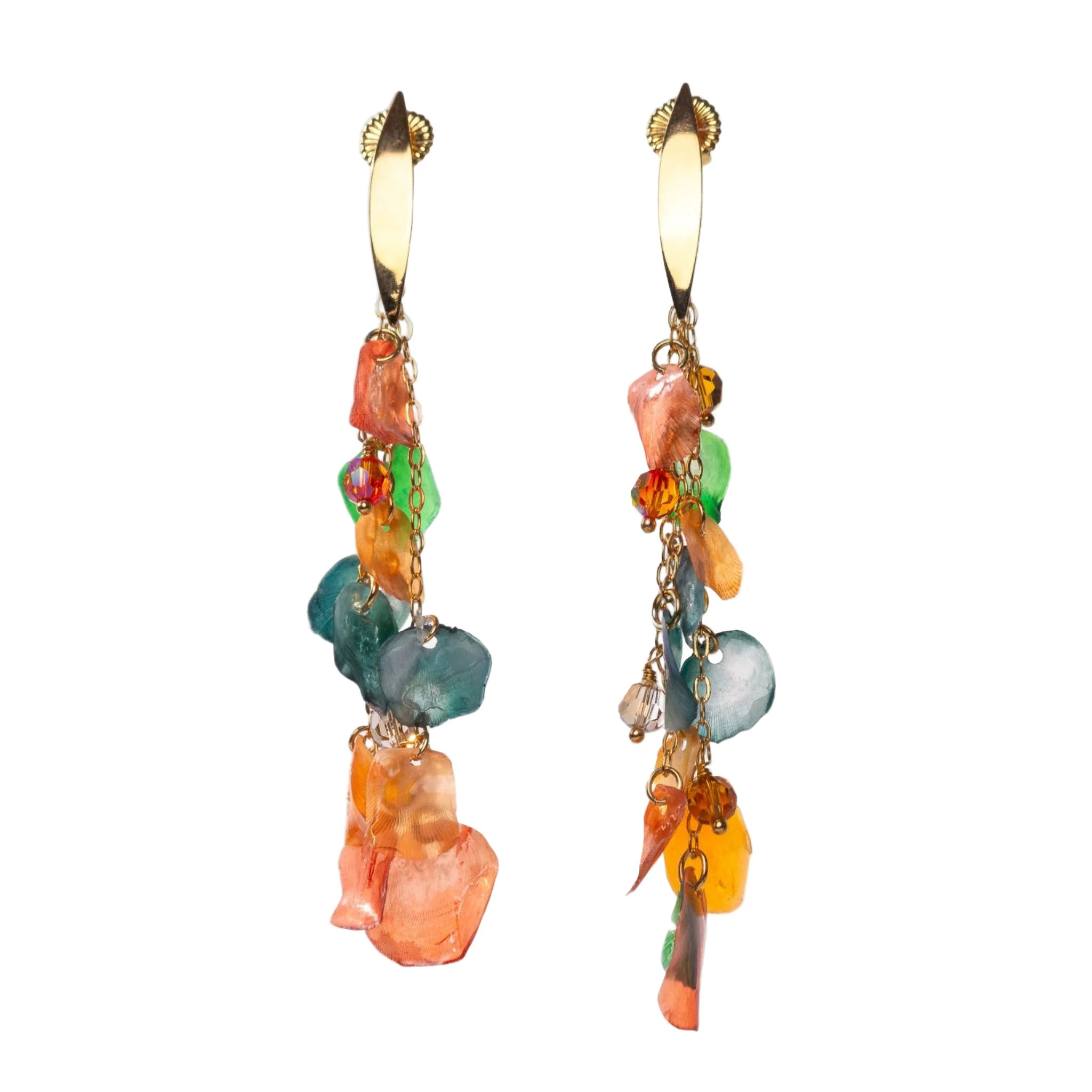 Coral Rain Earring