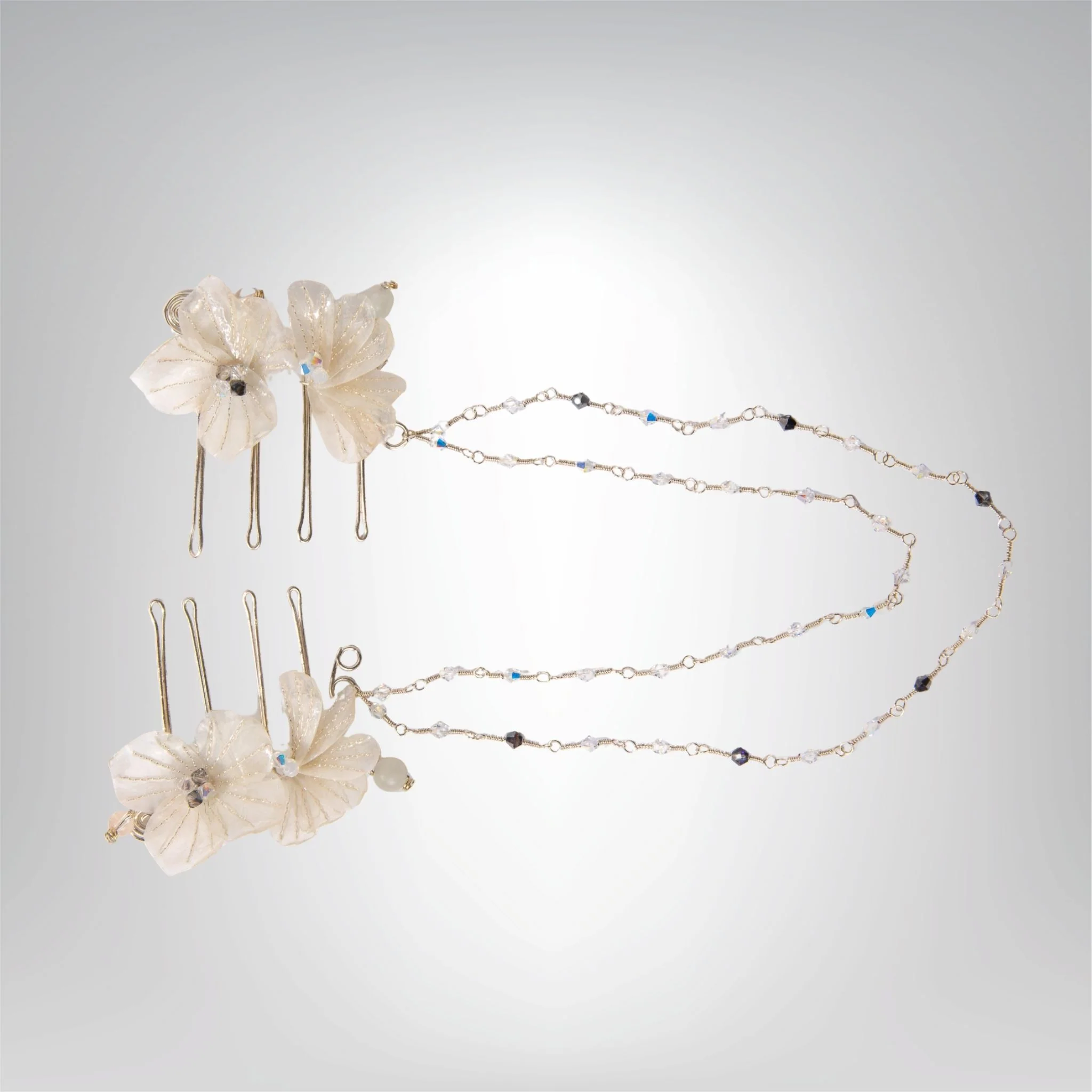 Gardenia Rain Tiara - Image 2