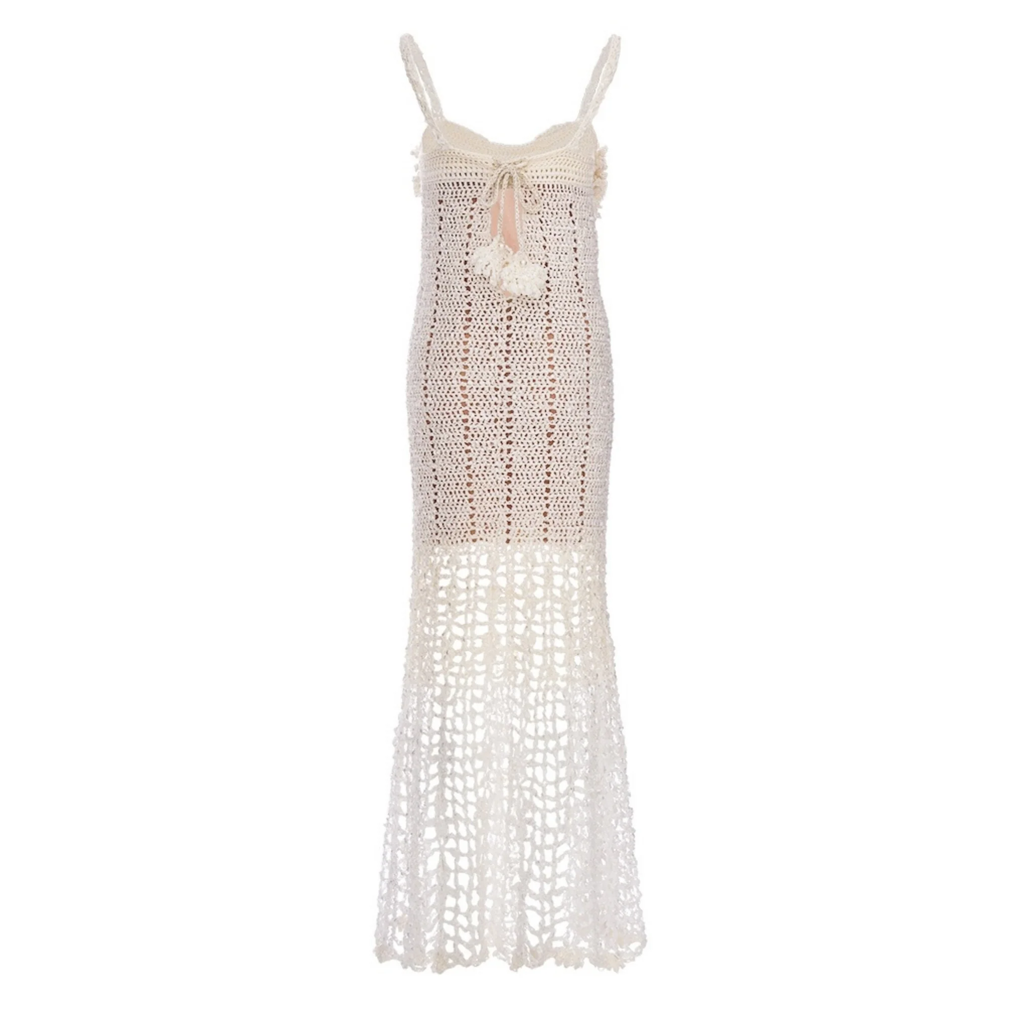 Chrysanthemum Crochet Dress | White - Image 2