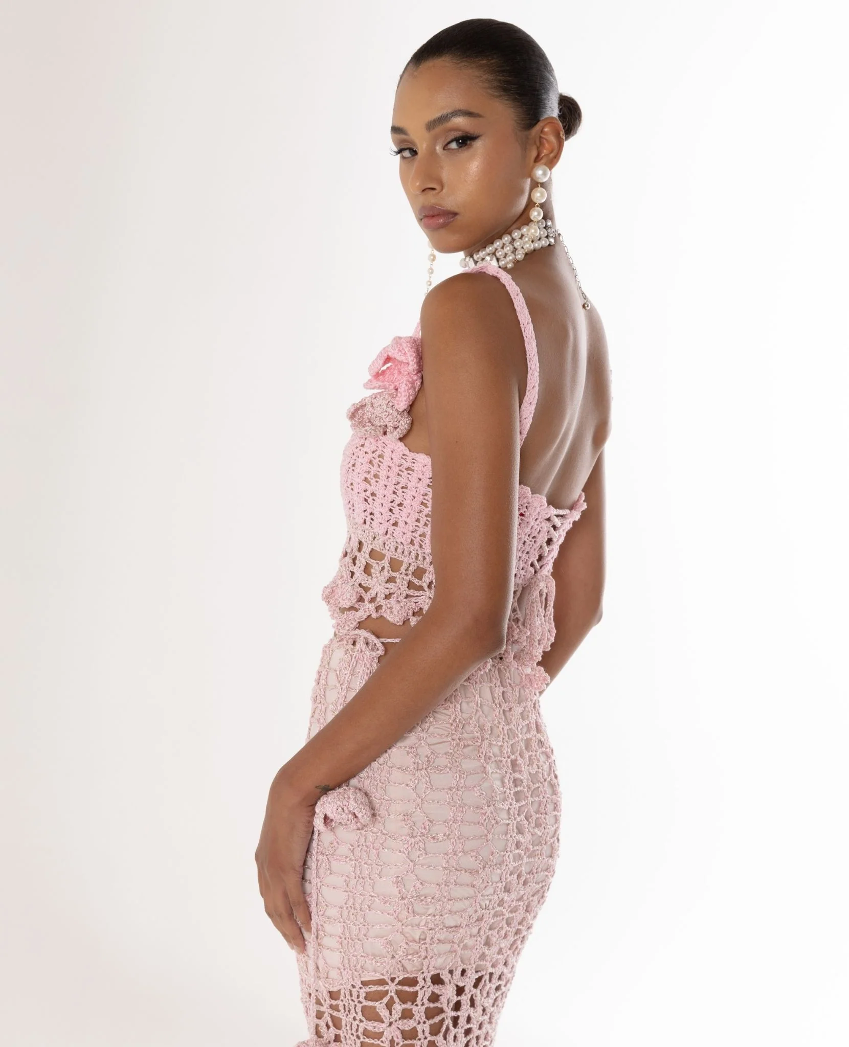 Pink Vanilla Handmade Crochet Top - Image 6