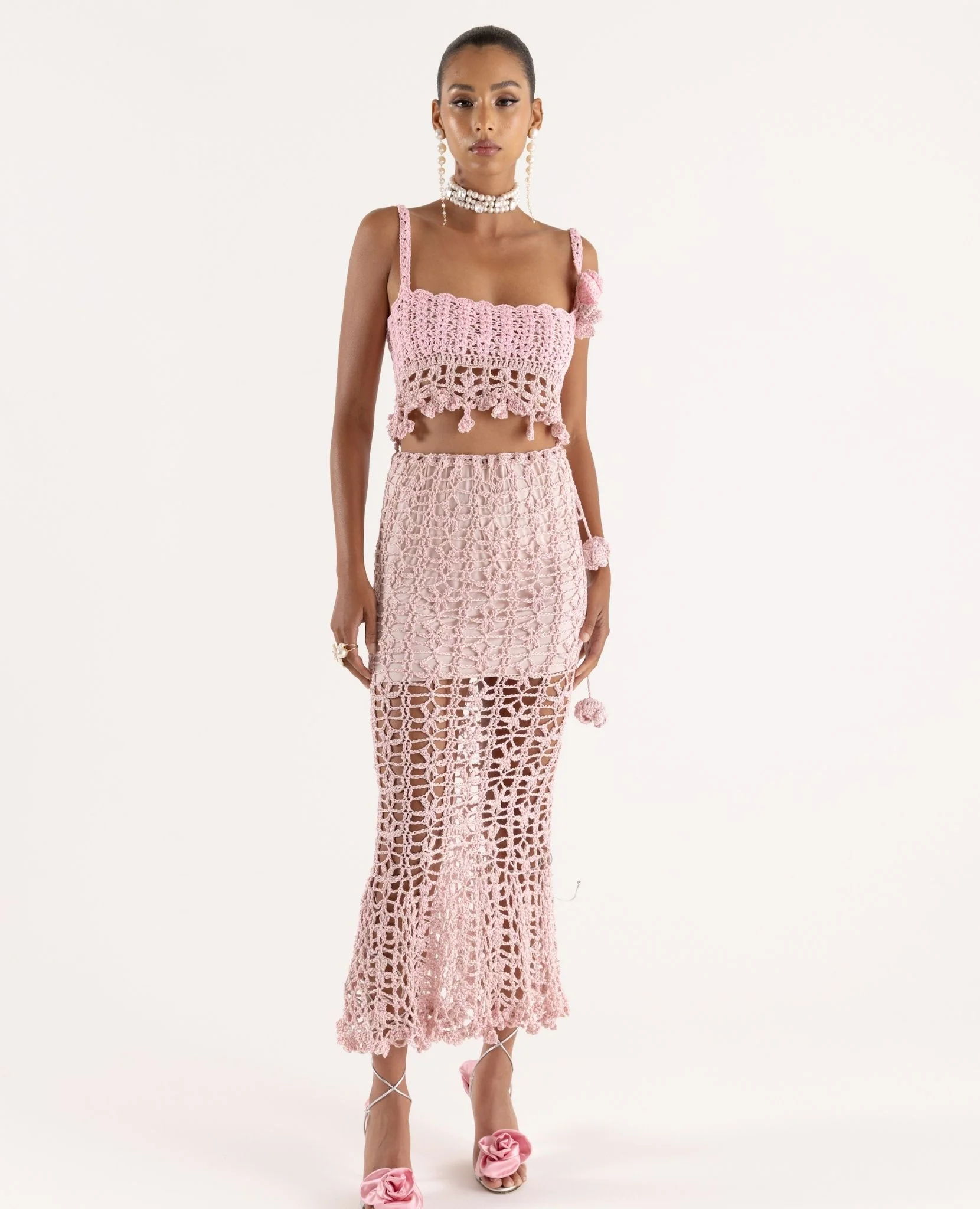 Pink Vanilla Handmade Crochet Top - Image 7