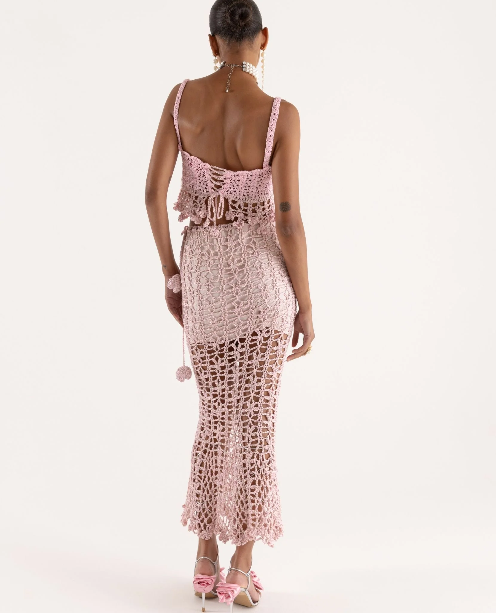 Pink Vanilla Handmade Crochet Top - Image 8
