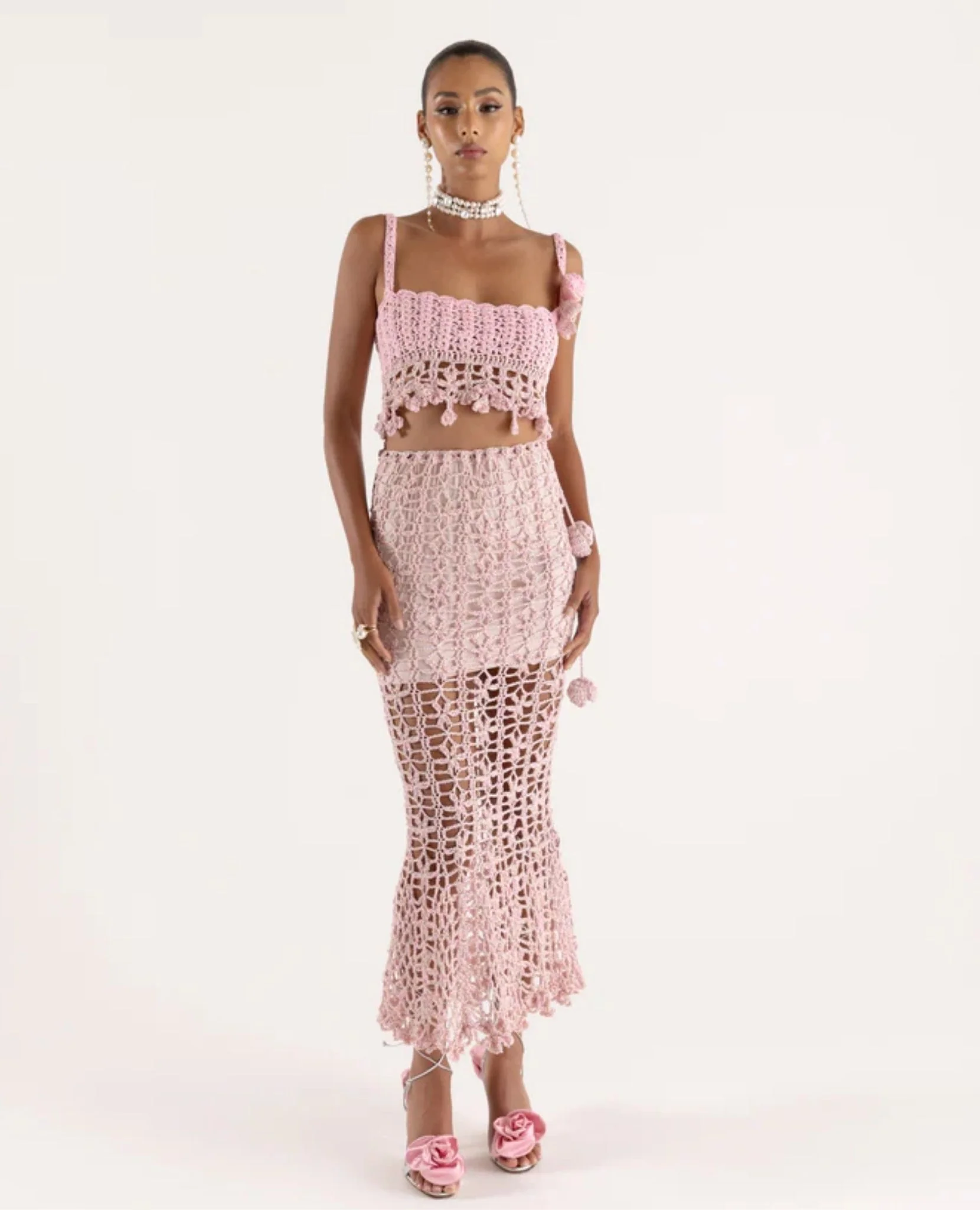 Pink Vanilla Handmade Knit Skirt - Image 3