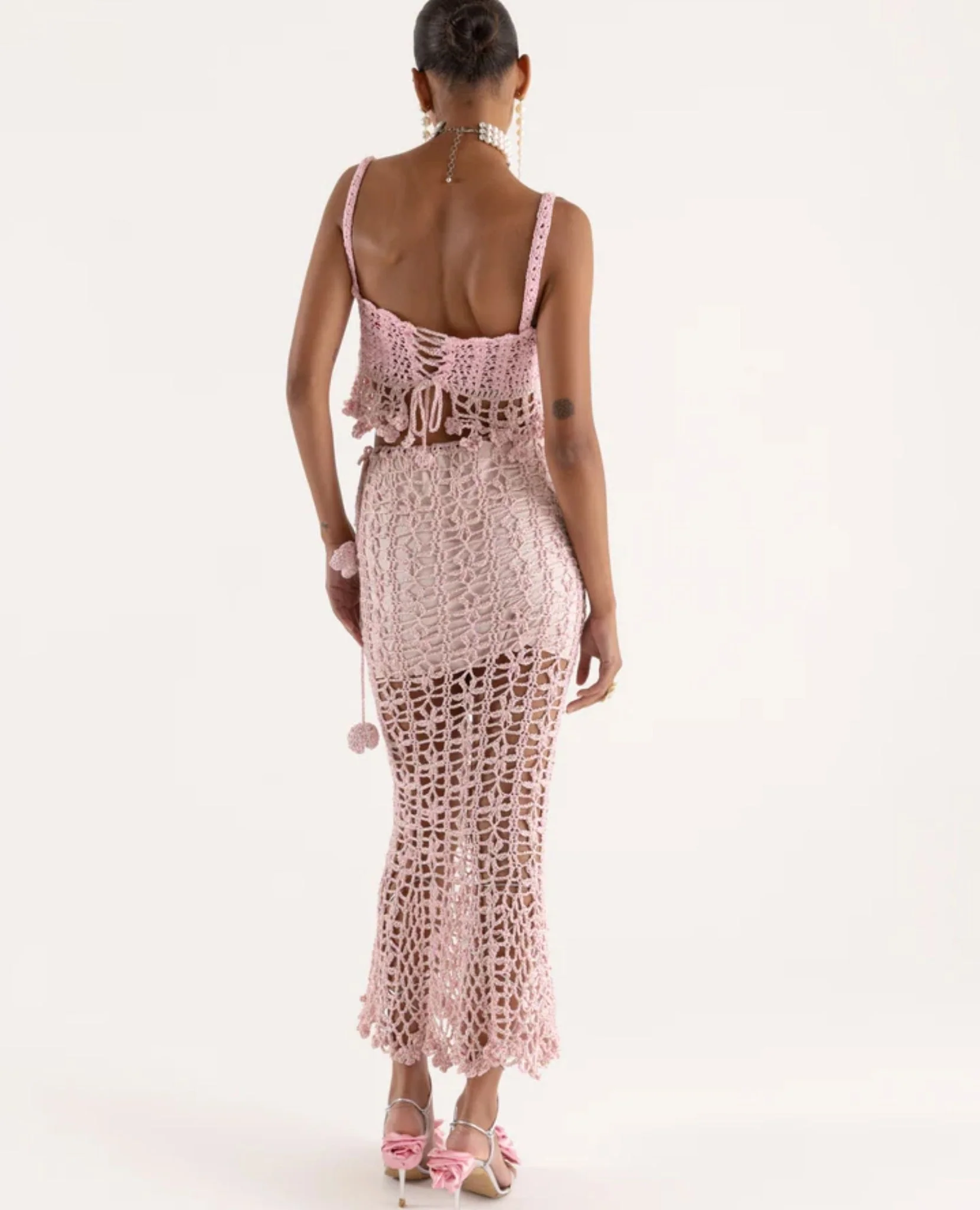 Pink Vanilla Handmade Knit Skirt - Image 4