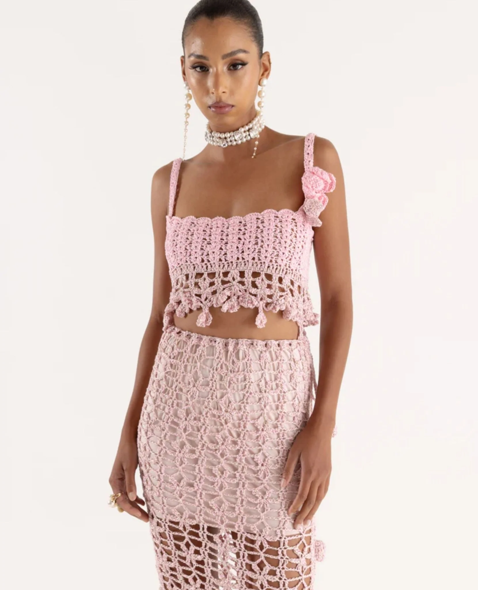 Pink Vanilla Handmade Knit Skirt - Image 6
