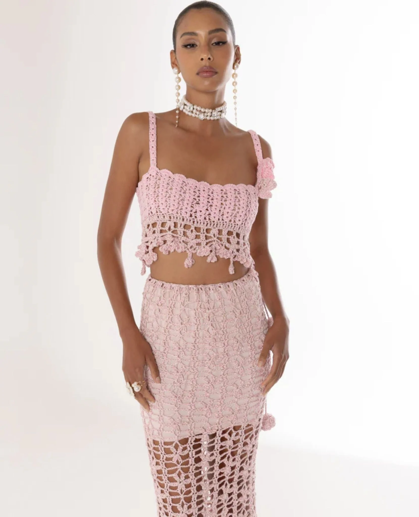 Pink Vanilla Handmade Knit Skirt - Image 7