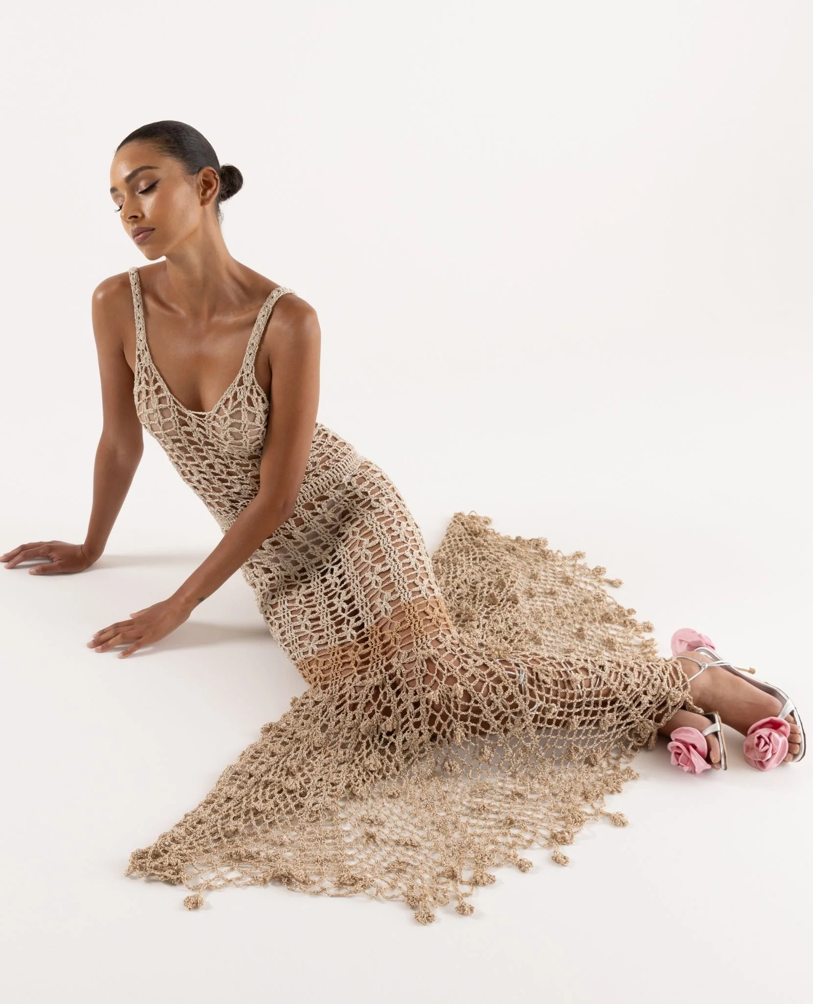Vanilla Handmade Crochet Dress - Image 12