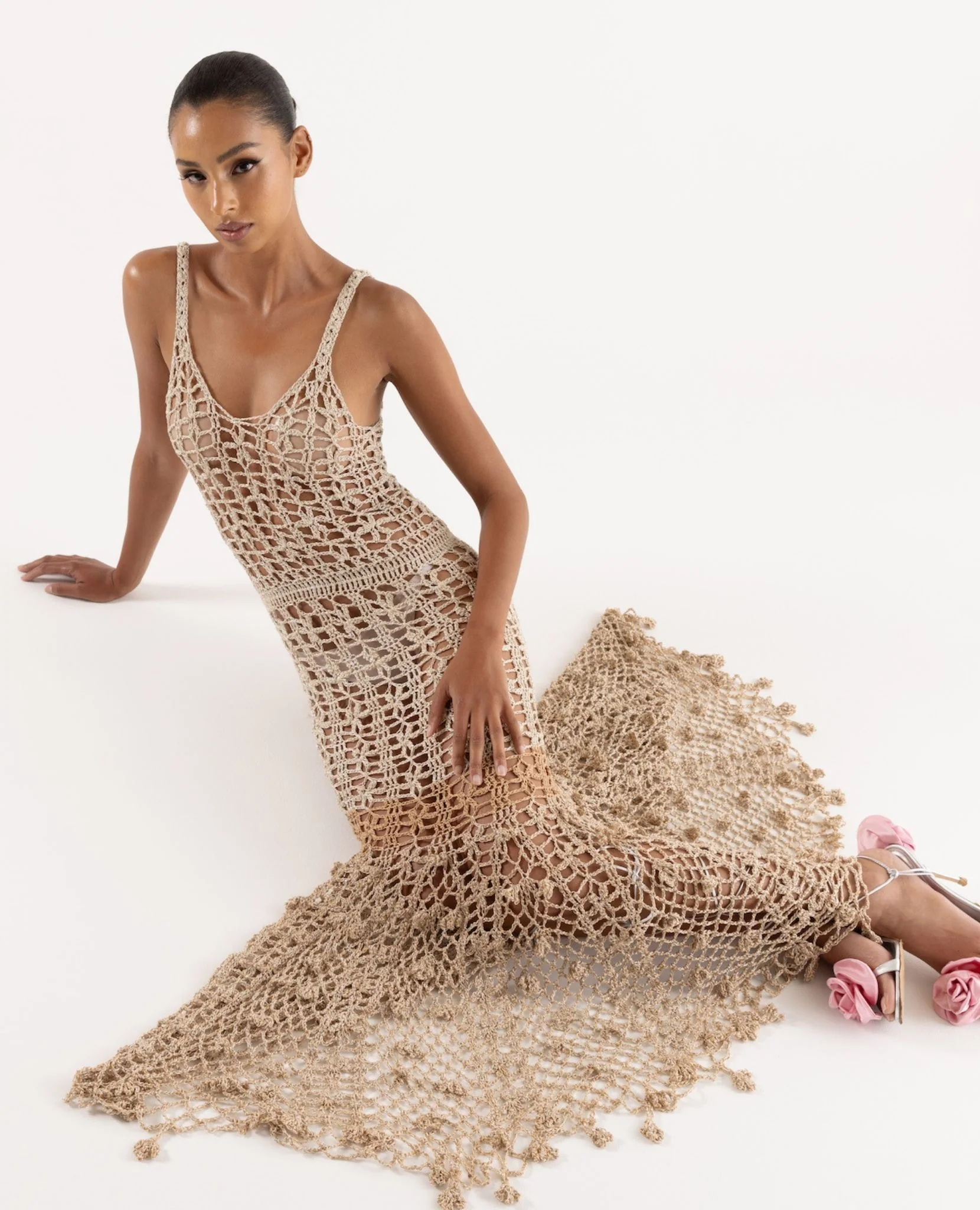 Vanilla Handmade Crochet Dress - Image 13