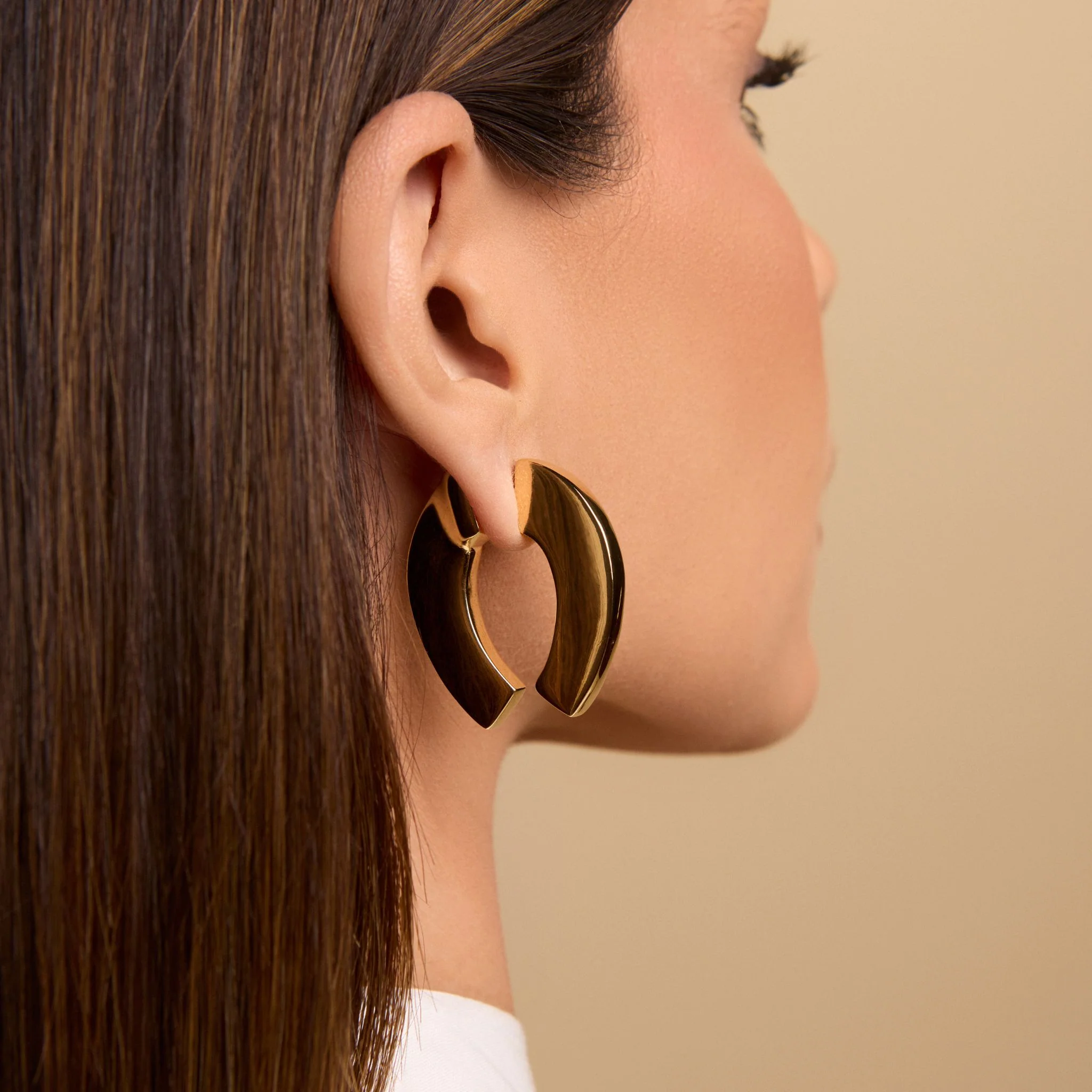 Gold Fortuno Earring - Doma II Collection - Image 3