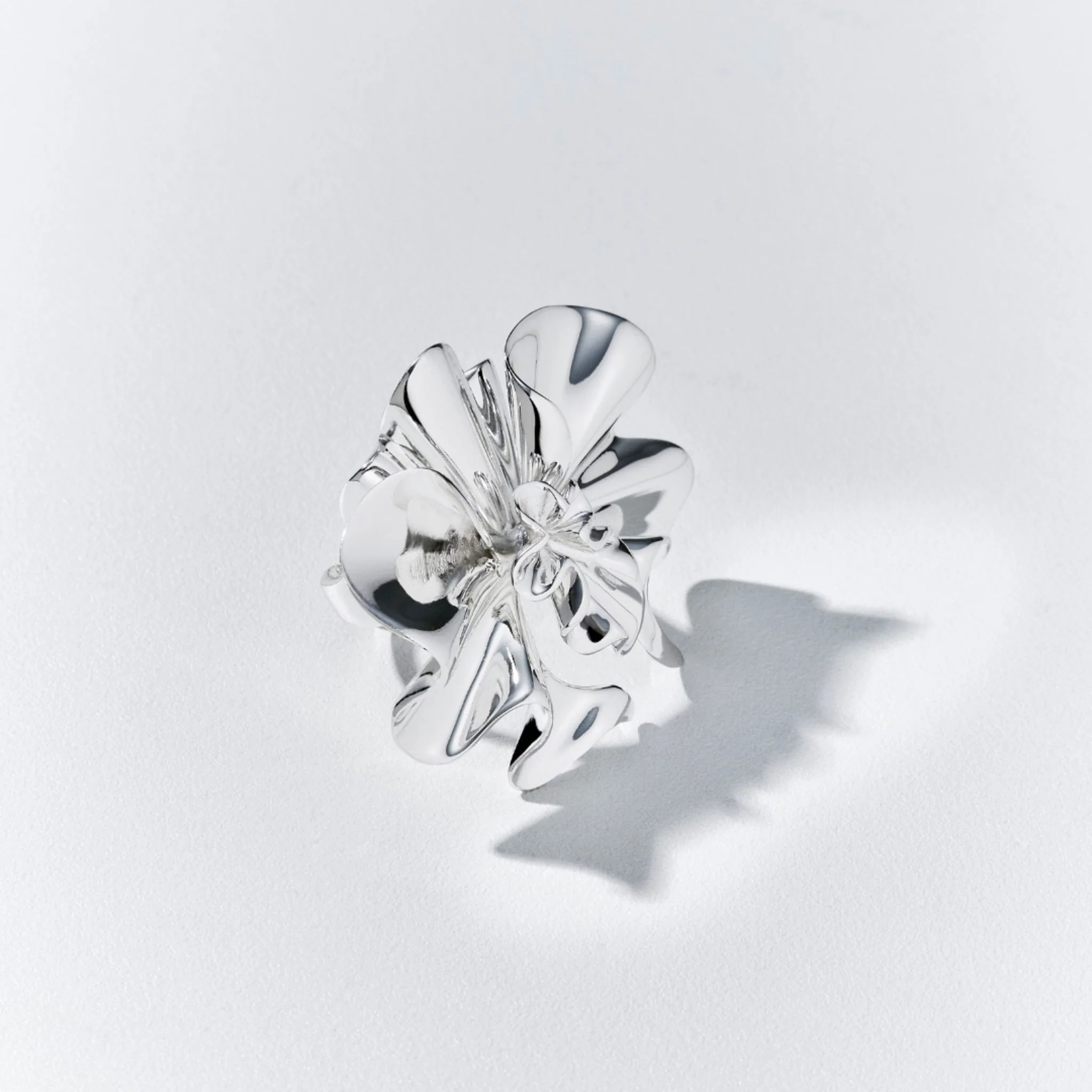 Silver Thatyana Ring - Drop Babado Collection - Image 2