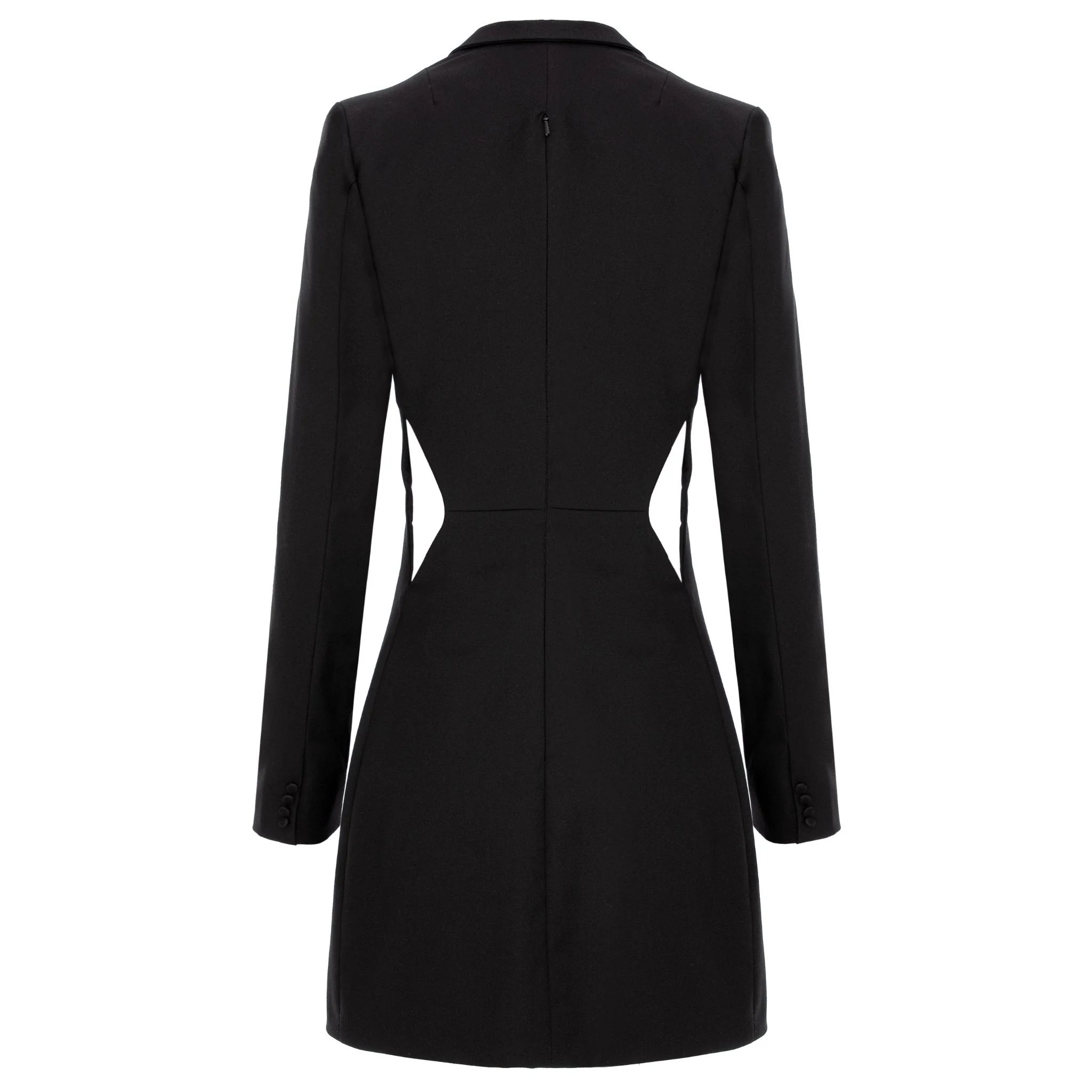 Black Cut-out Blazer Dress - Image 4