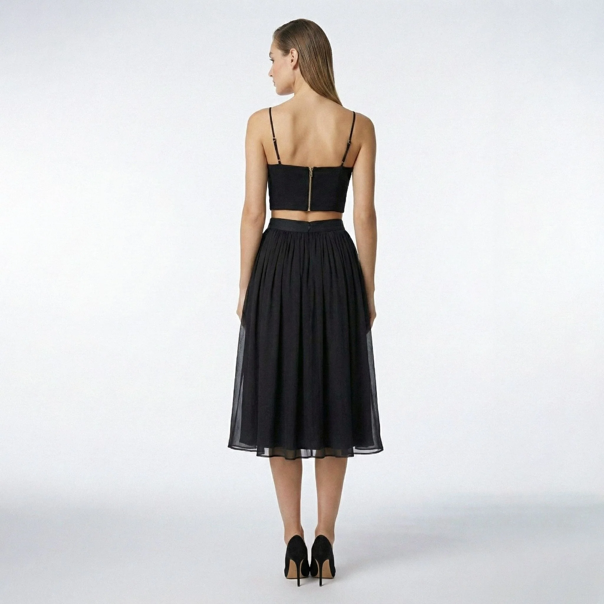 Black Silk Corset Top - Image 5