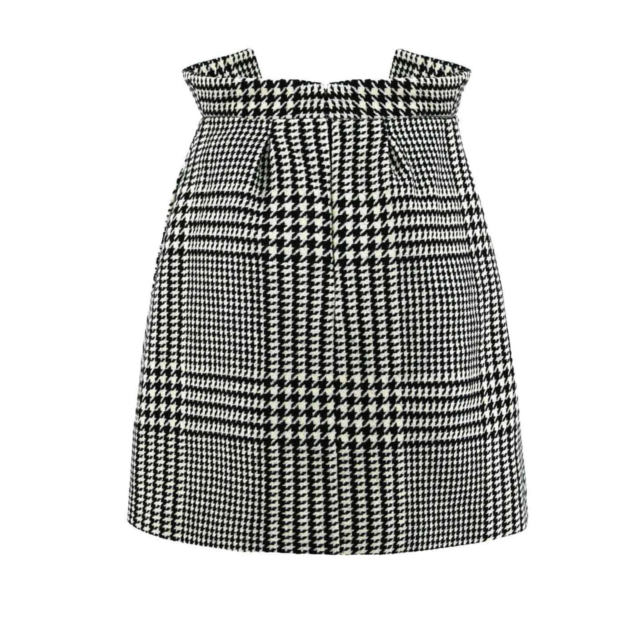 Checked Wool Mini Skirt - Image 5