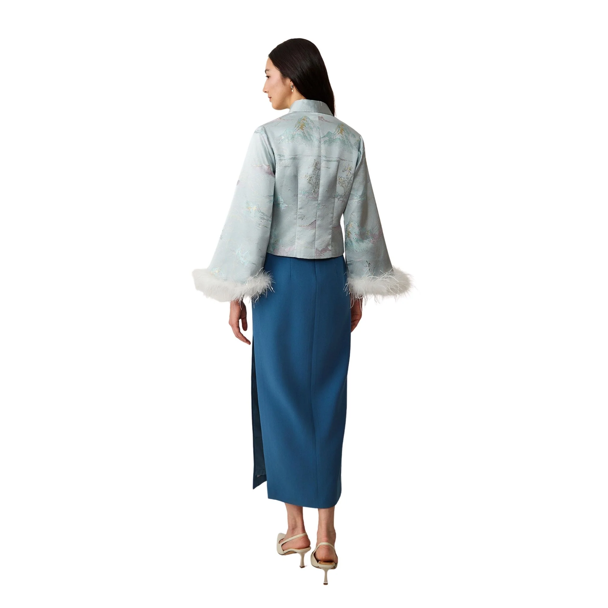 Baby Blue Landscape Jacket - Image 4