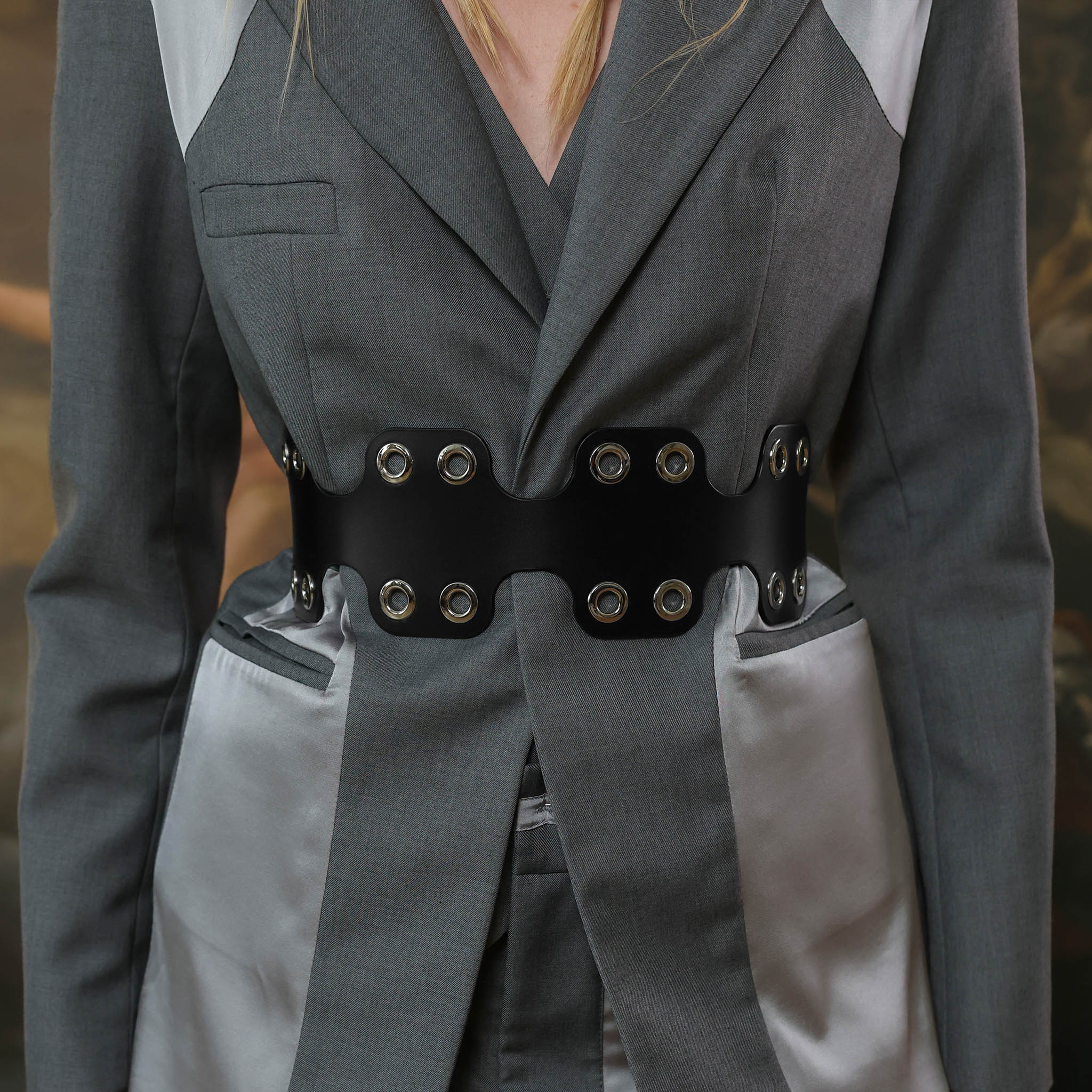 Black Annora Wide Belt - Image 3