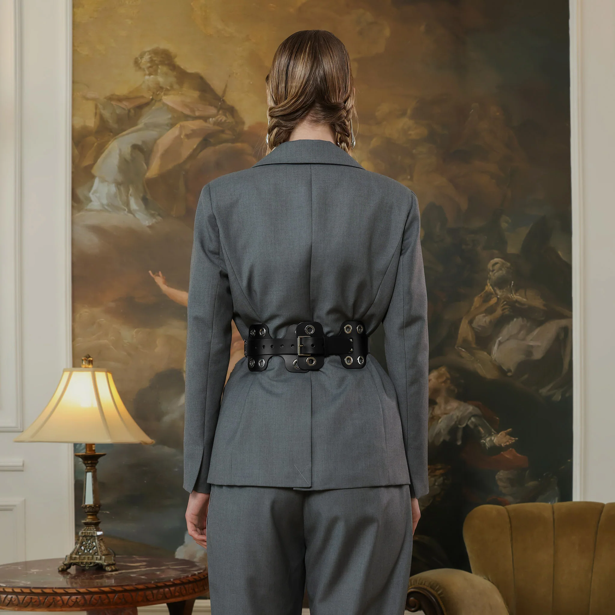 Black Annora Wide Belt - Image 5