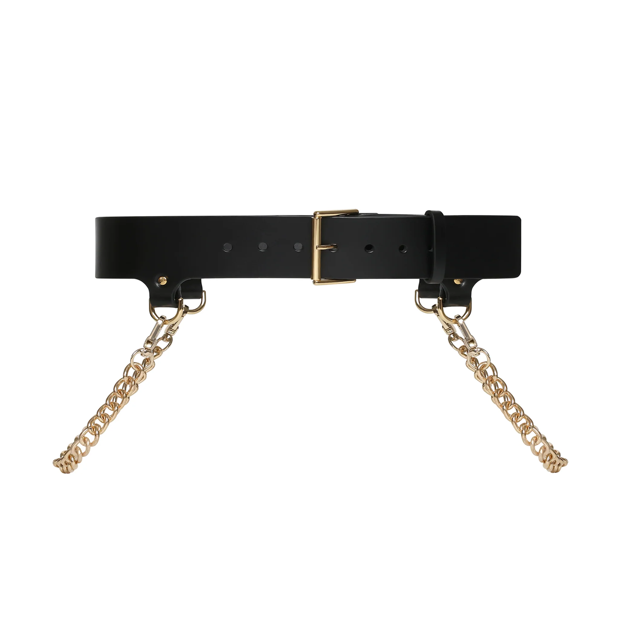 Black Celisse Chain Belt