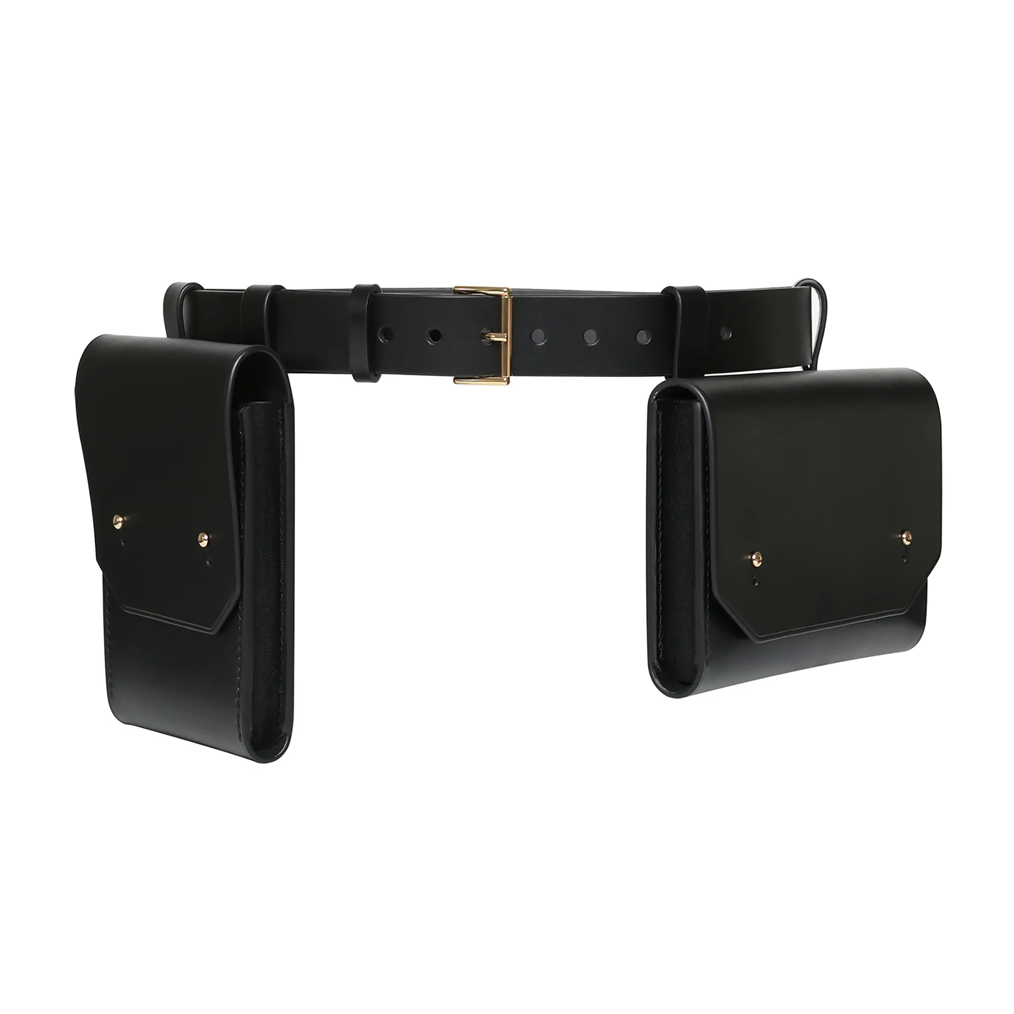 Black Double Belt Bag