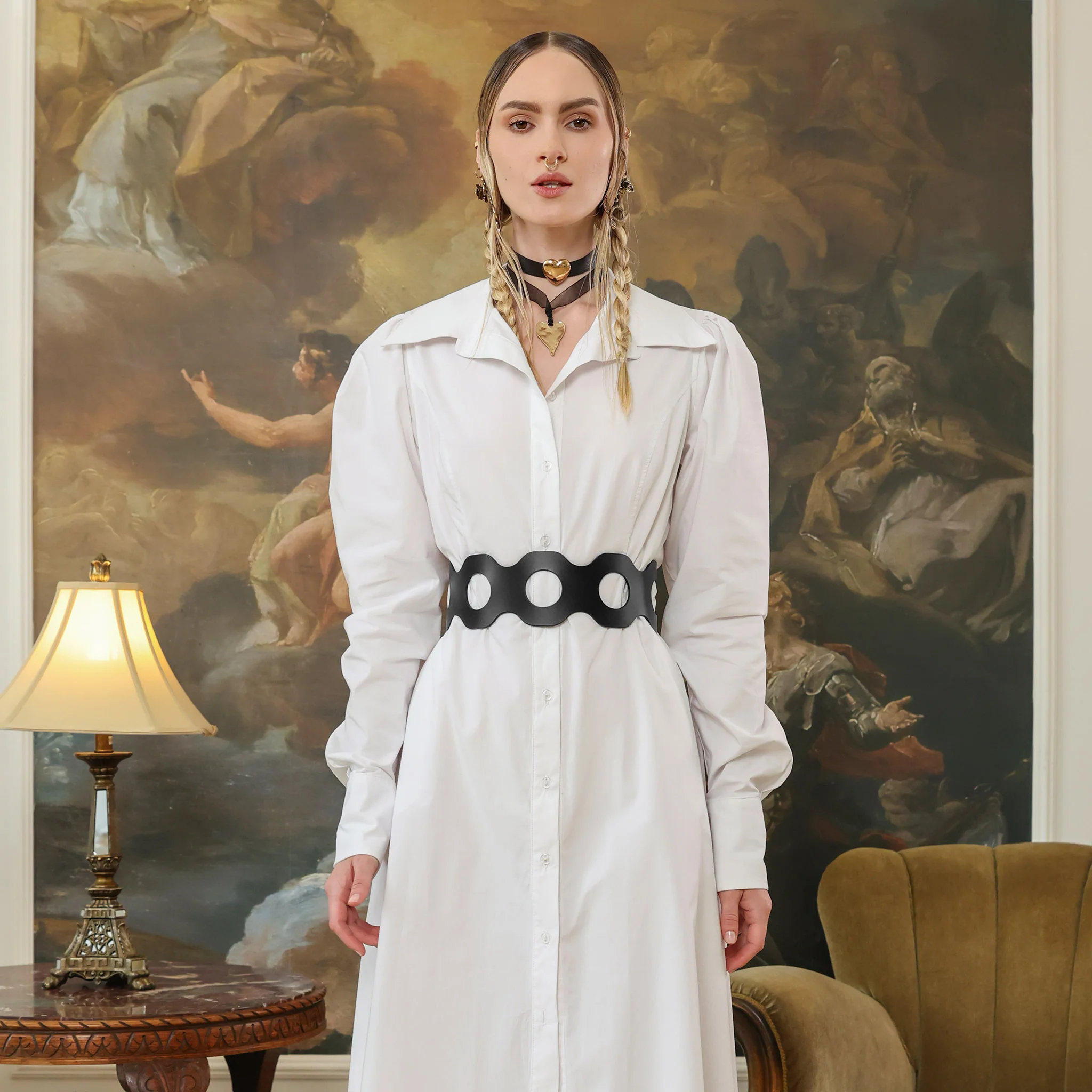 Black Elowen Wide Belt - Image 2