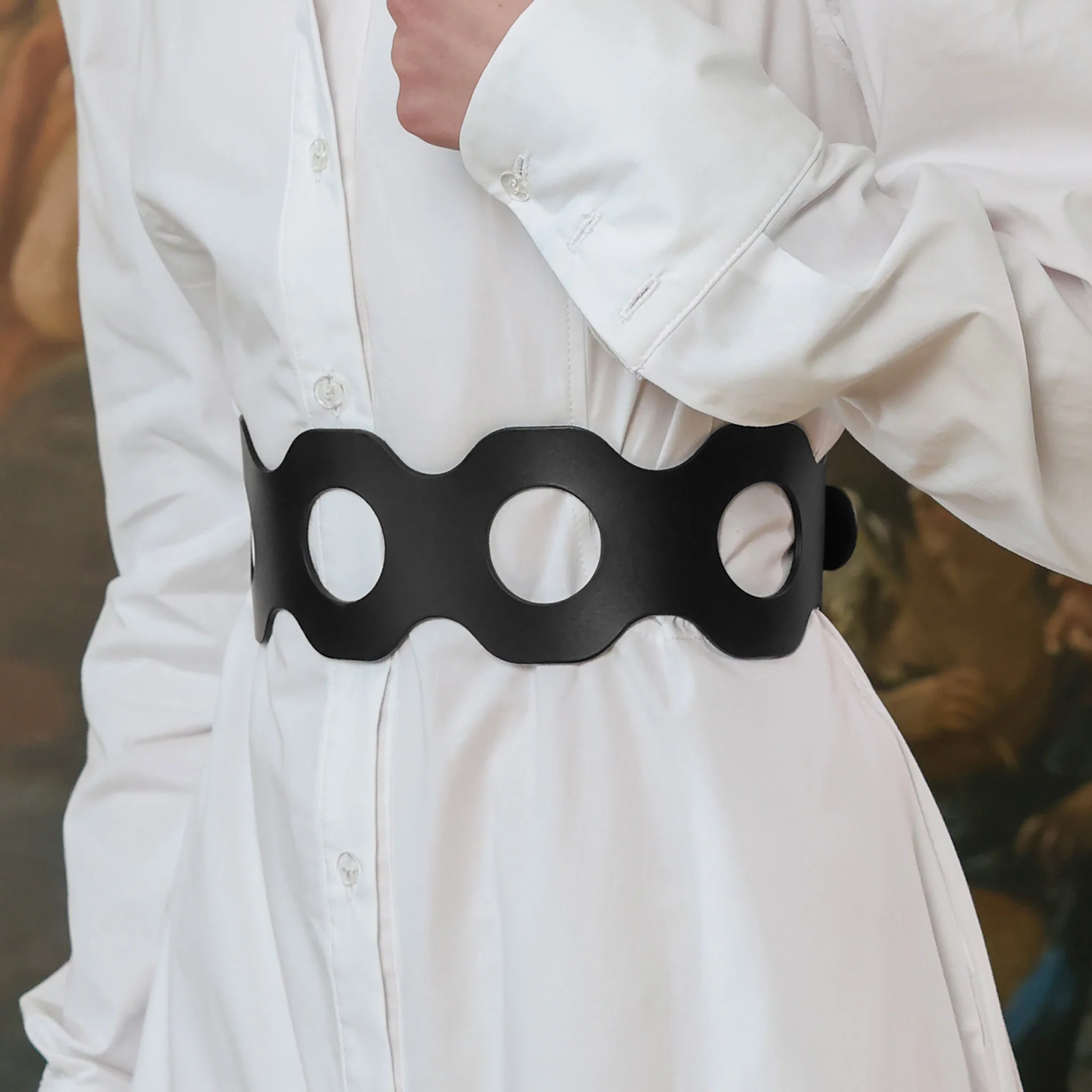 Black Elowen Wide Belt - Image 3