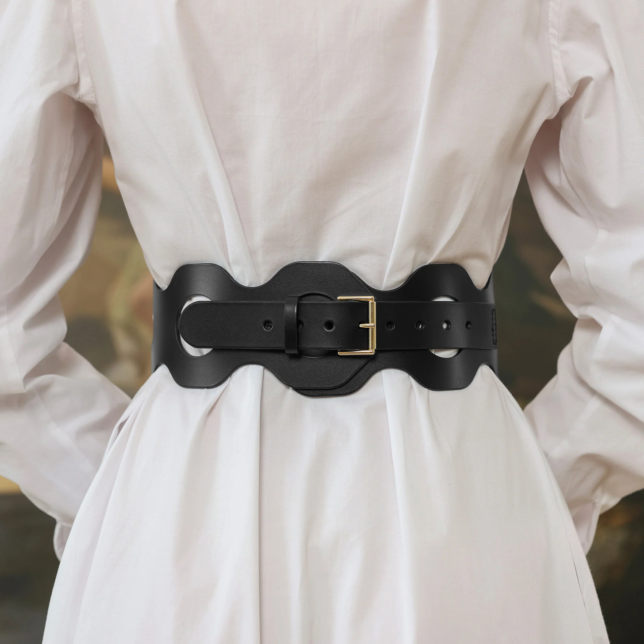 Black Elowen Wide Belt - Image 5