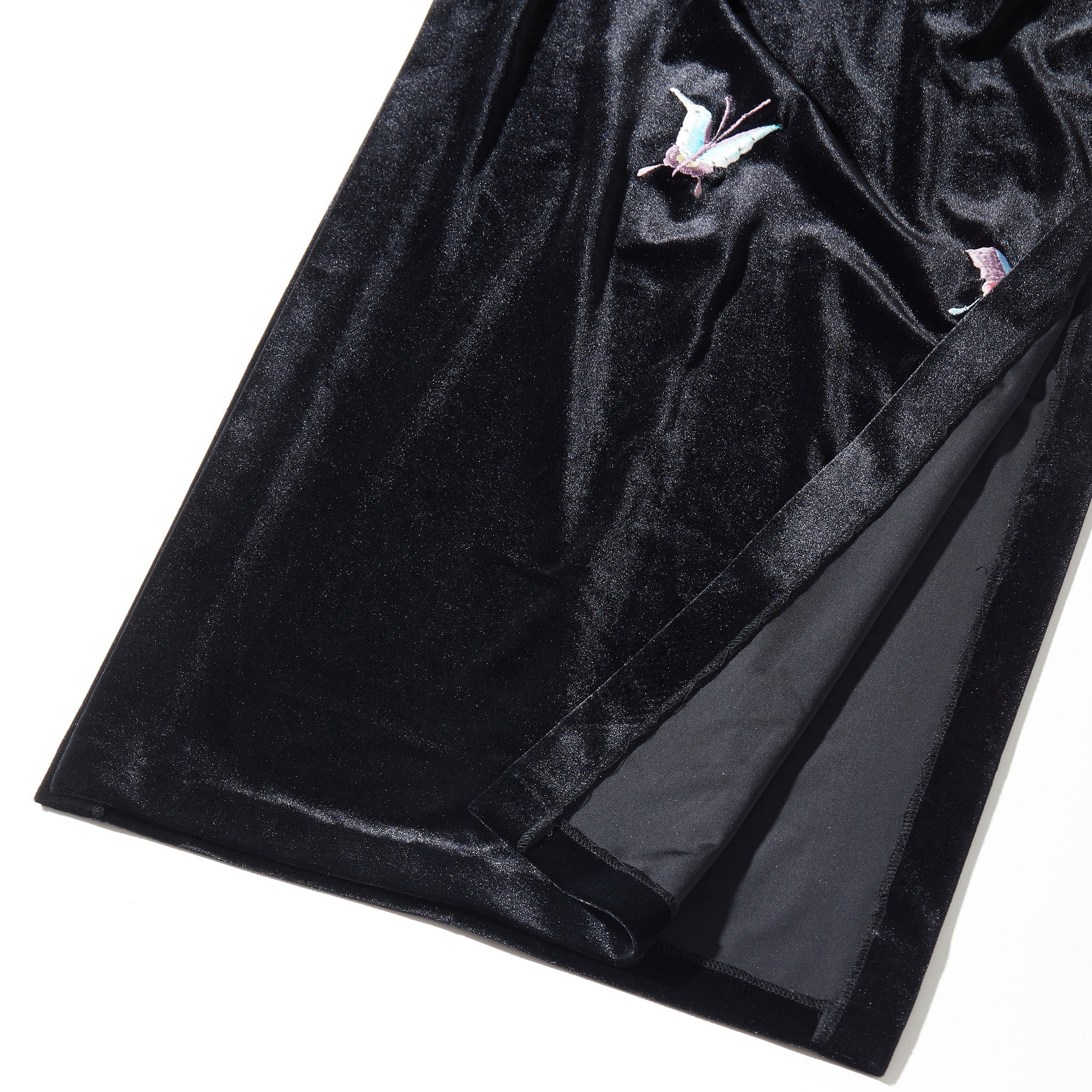 Black Halter-Neck Butterfly Qipao - Image 7