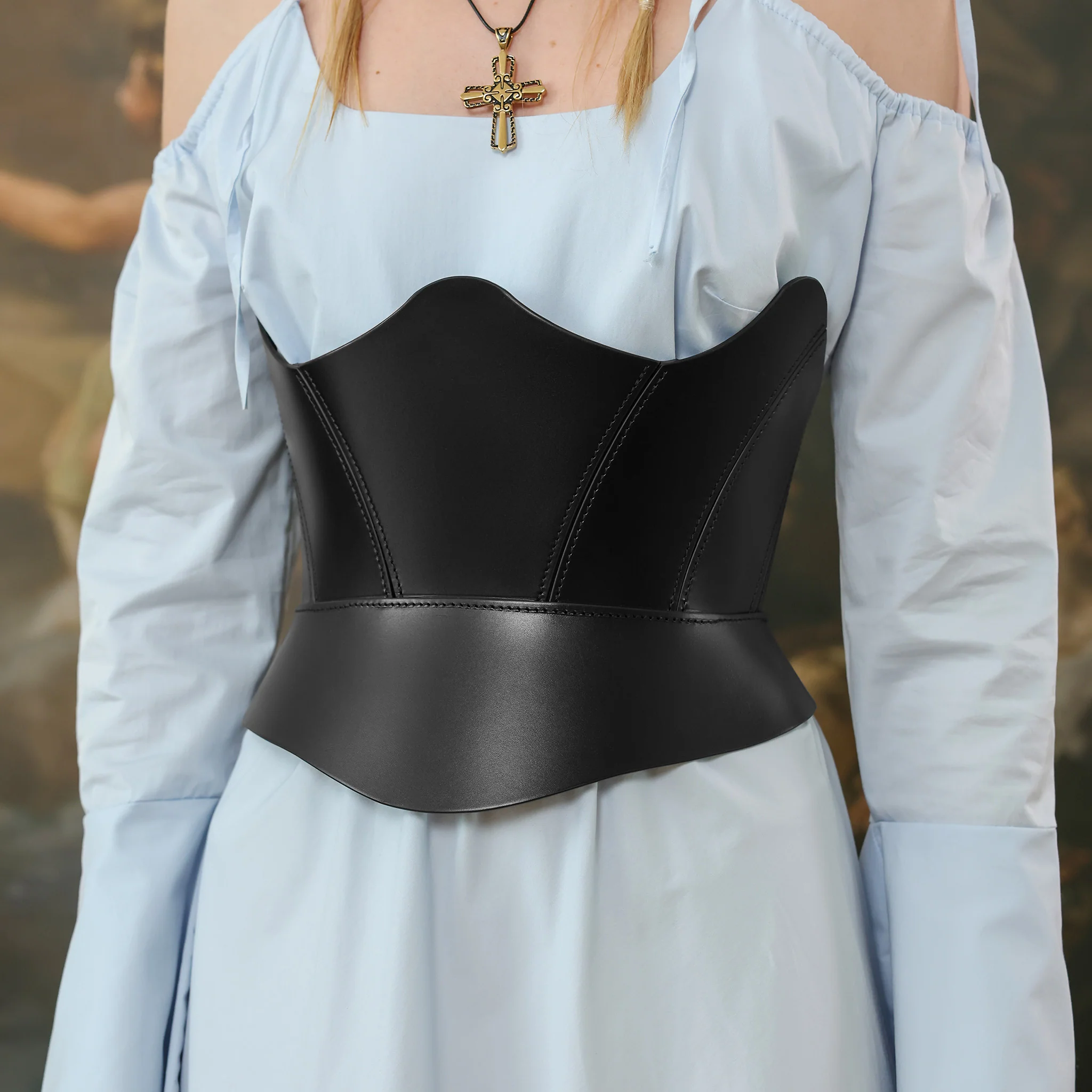 Black Juno Cupless Corset - Image 4