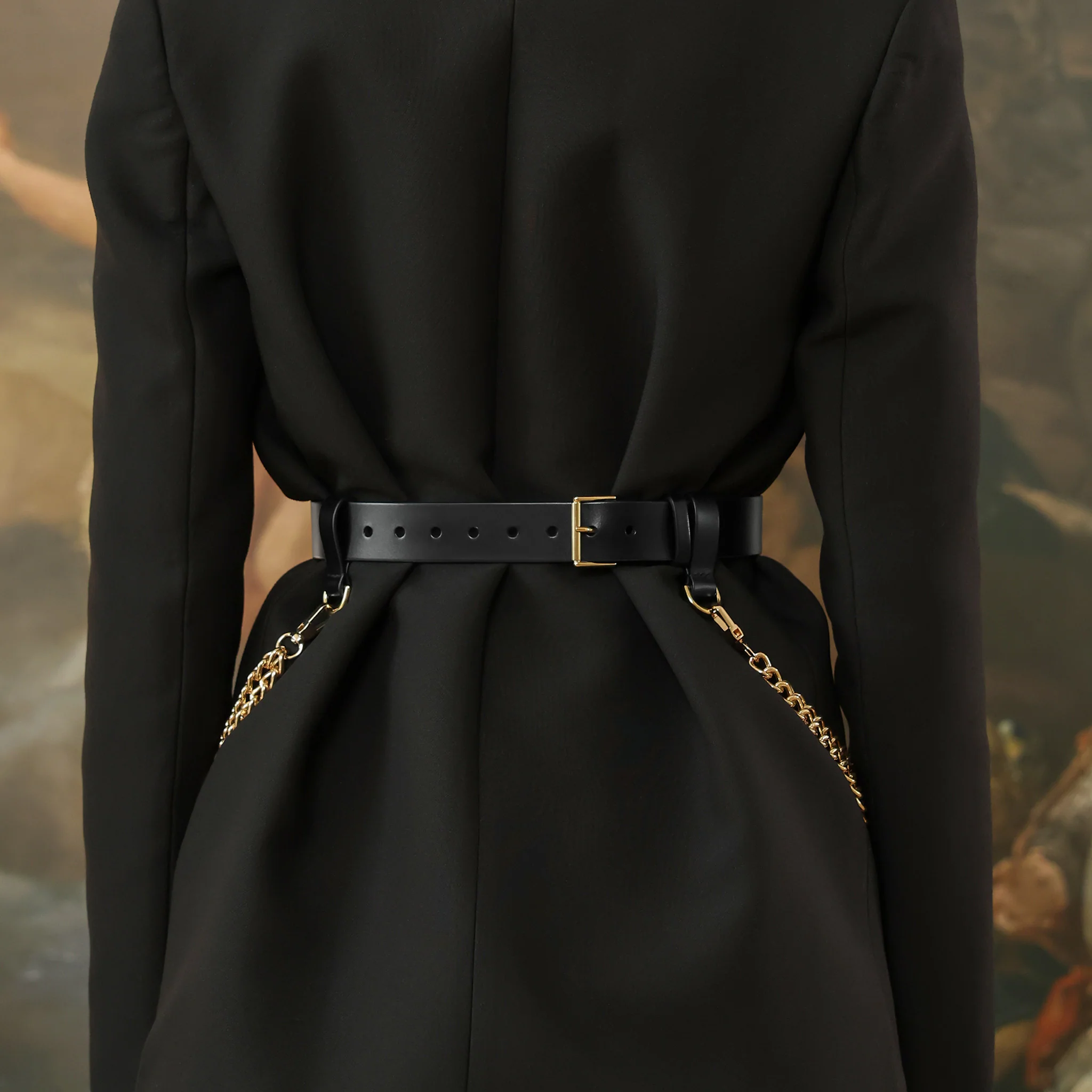 Black Neris Chained Belt - Image 6