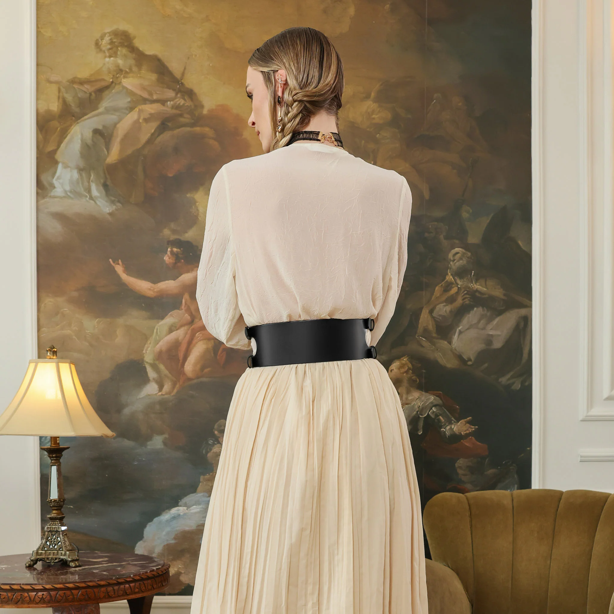 Black Orin Wide Belt - Image 5