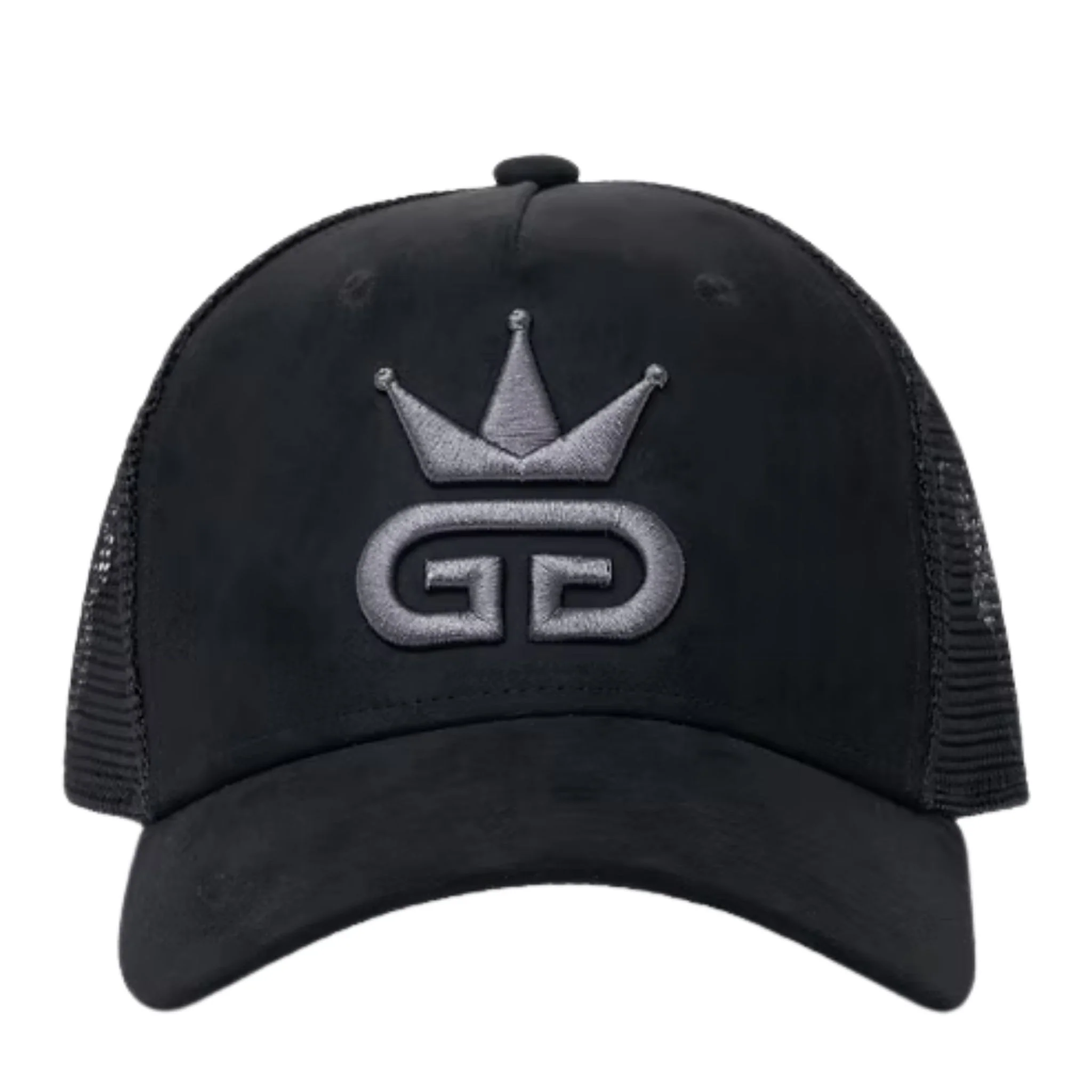Black Suede Mesh Hat