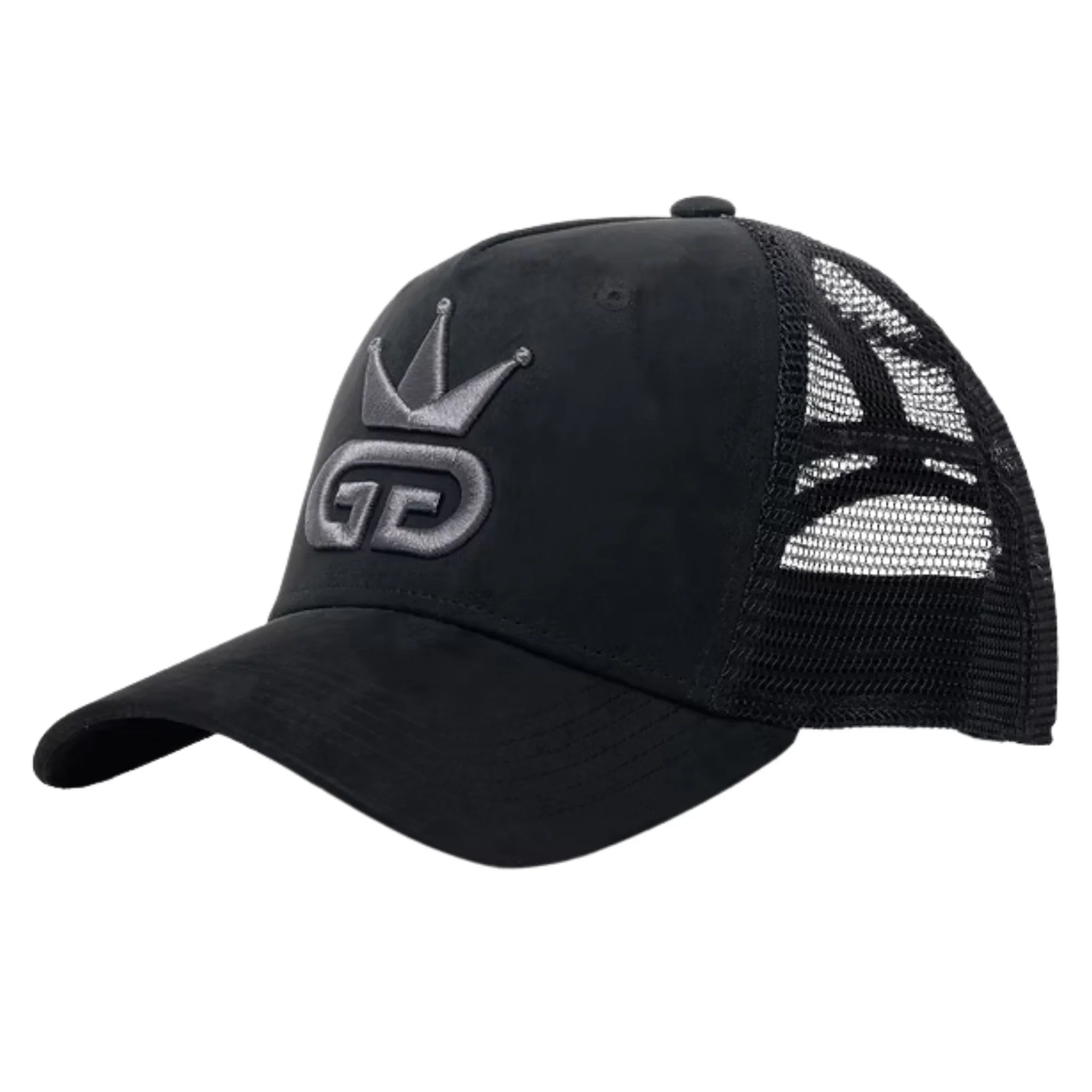 Black Suede Mesh Hat - Image 2