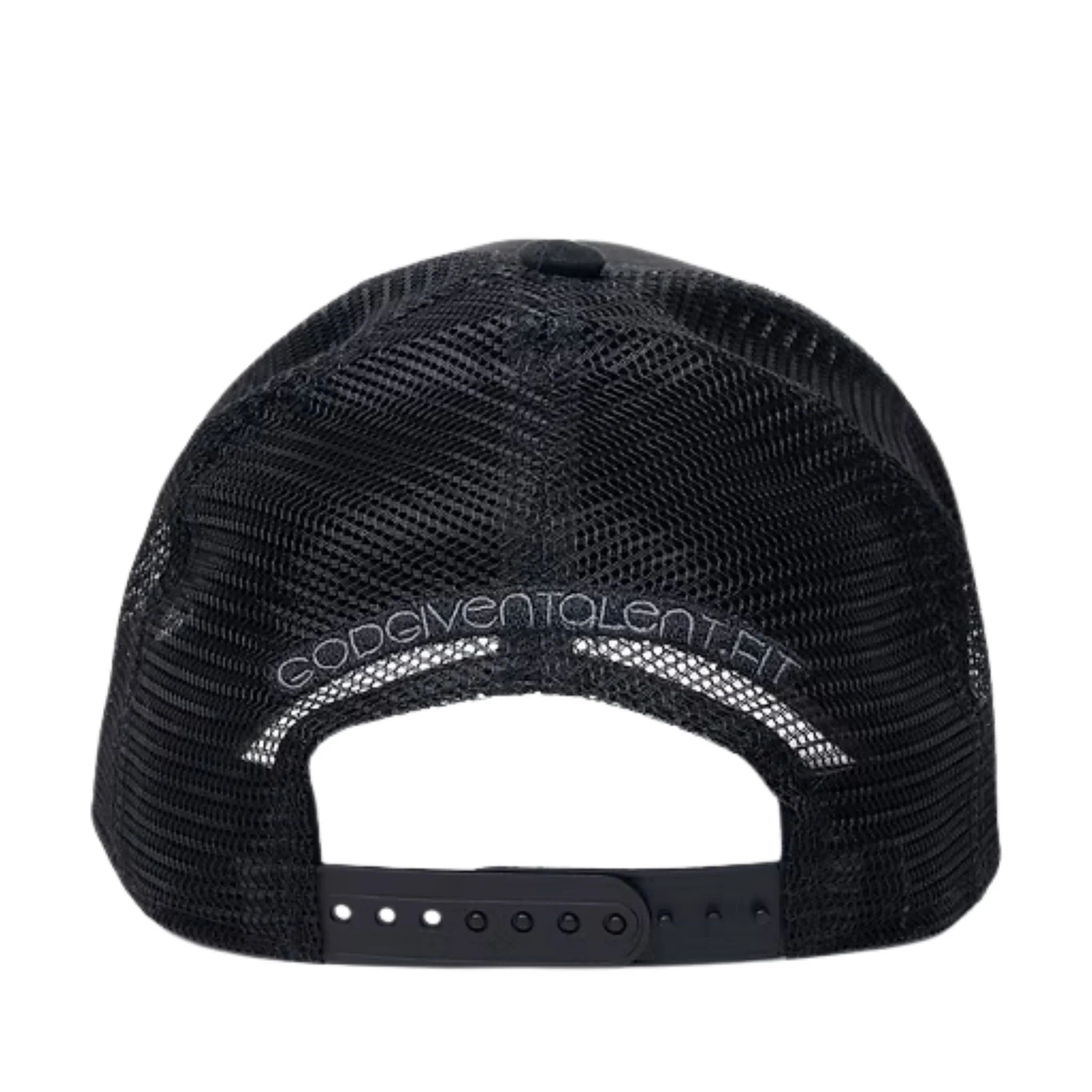 Black Suede Mesh Hat - Image 3