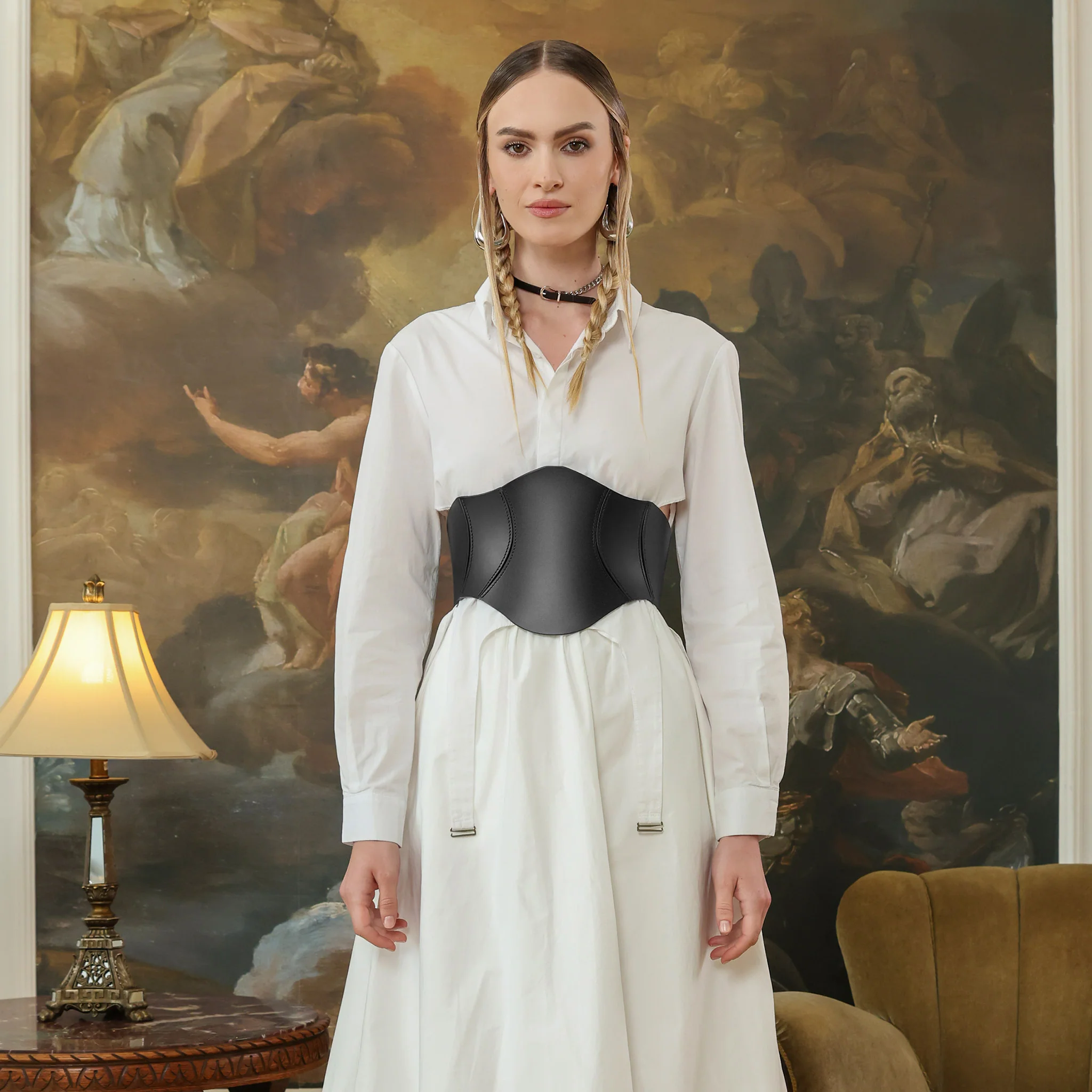 Black Thane Corset Belt - Image 2