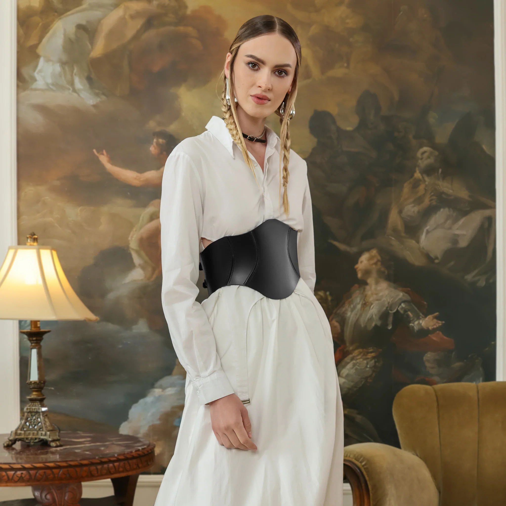 Black Thane Corset Belt - Image 4
