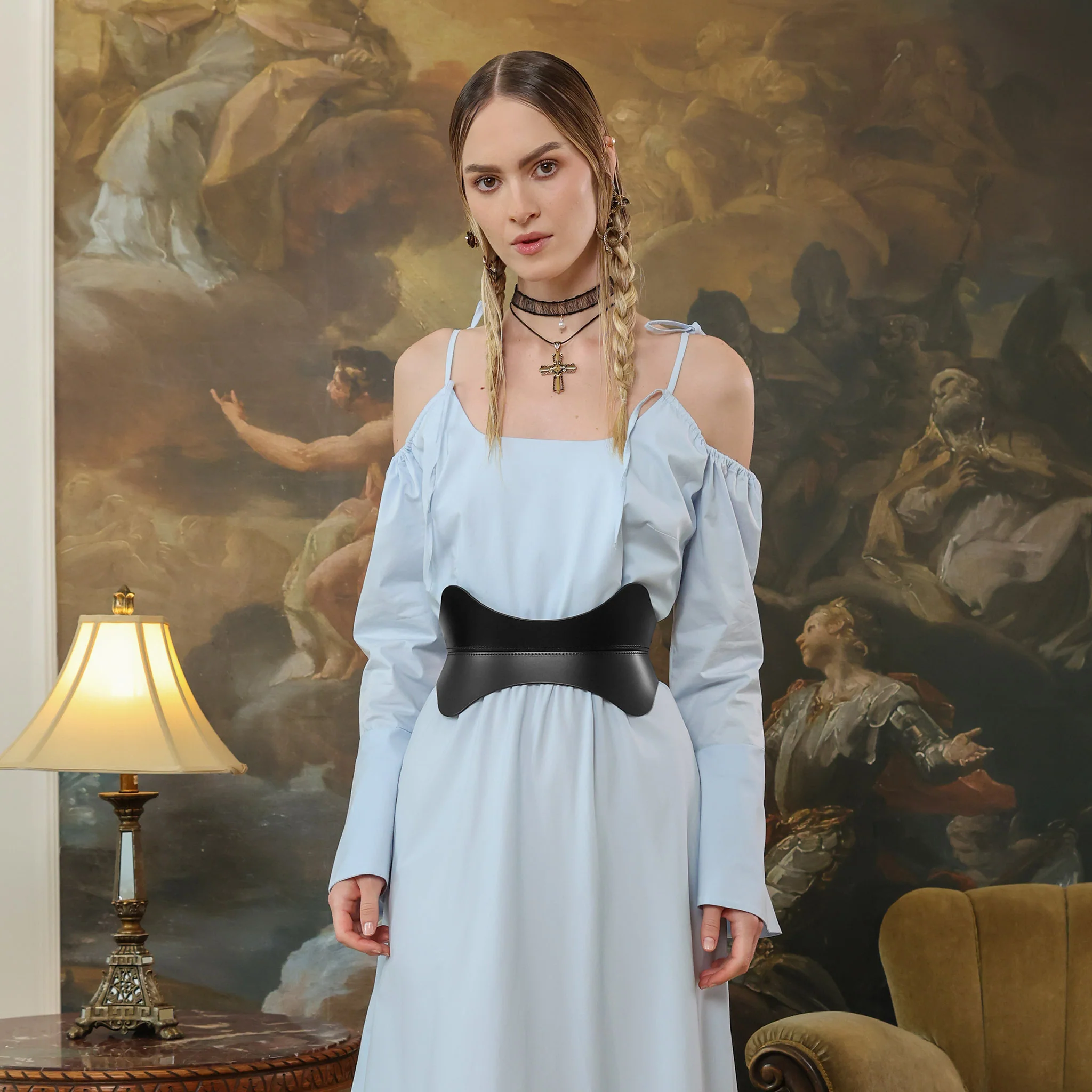 Black Vale Corset Belt - Image 2