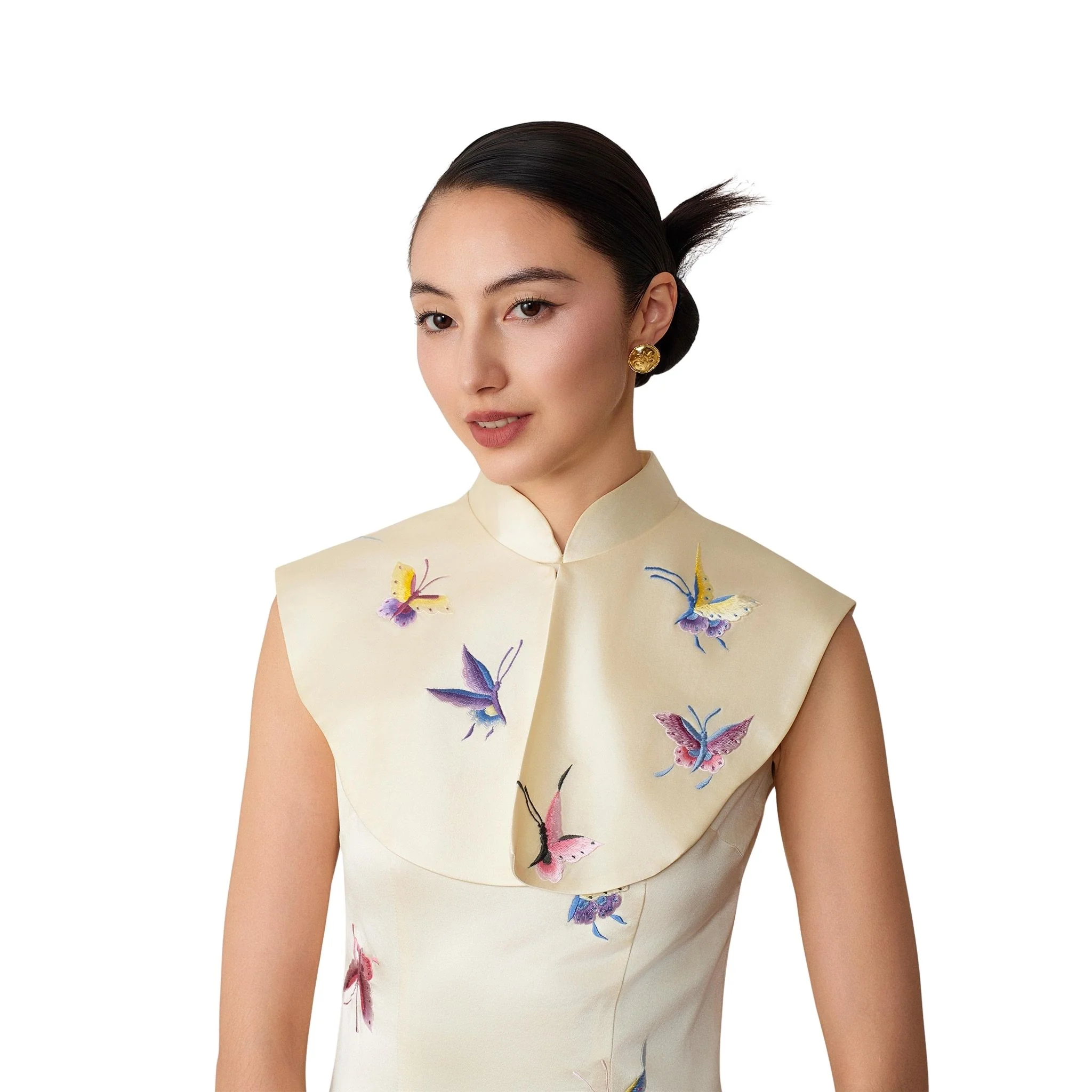 Cream Butterfly Shoulder Adornment - Image 2