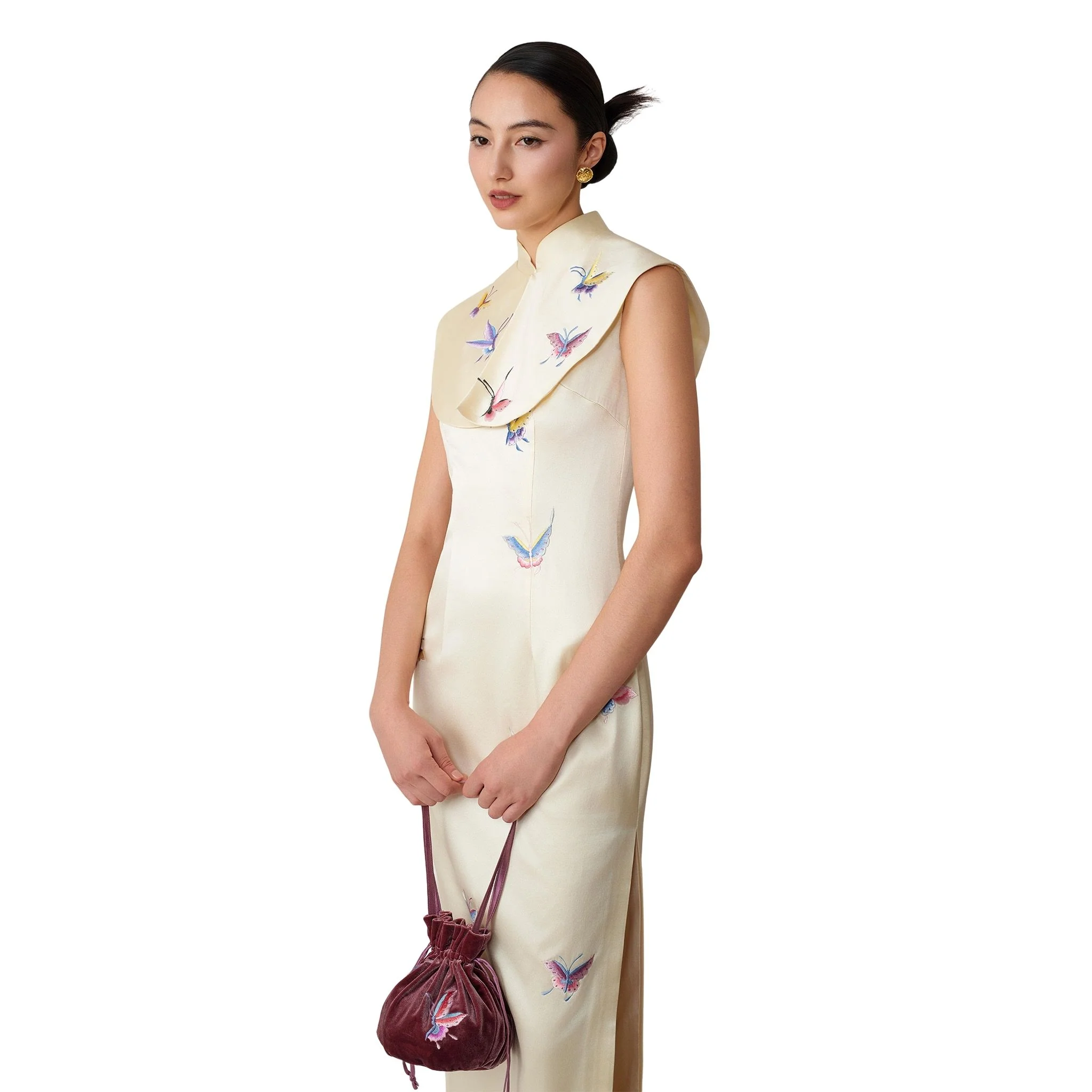 Cream Butterfly Shoulder Adornment - Image 3