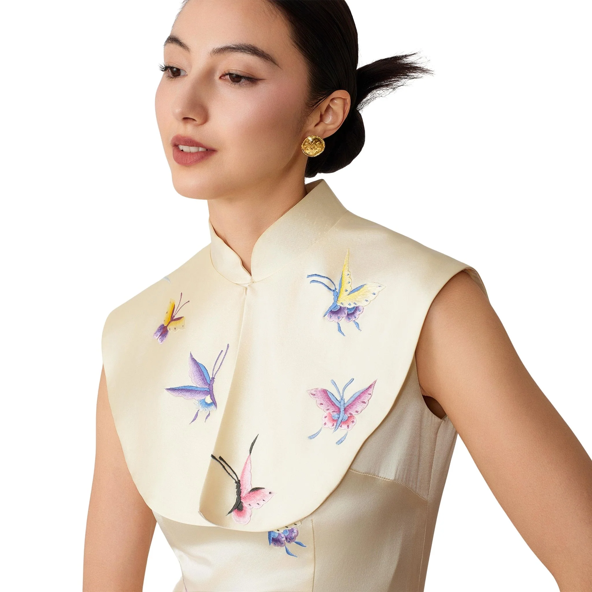 Cream Butterfly Shoulder Adornment - Image 4