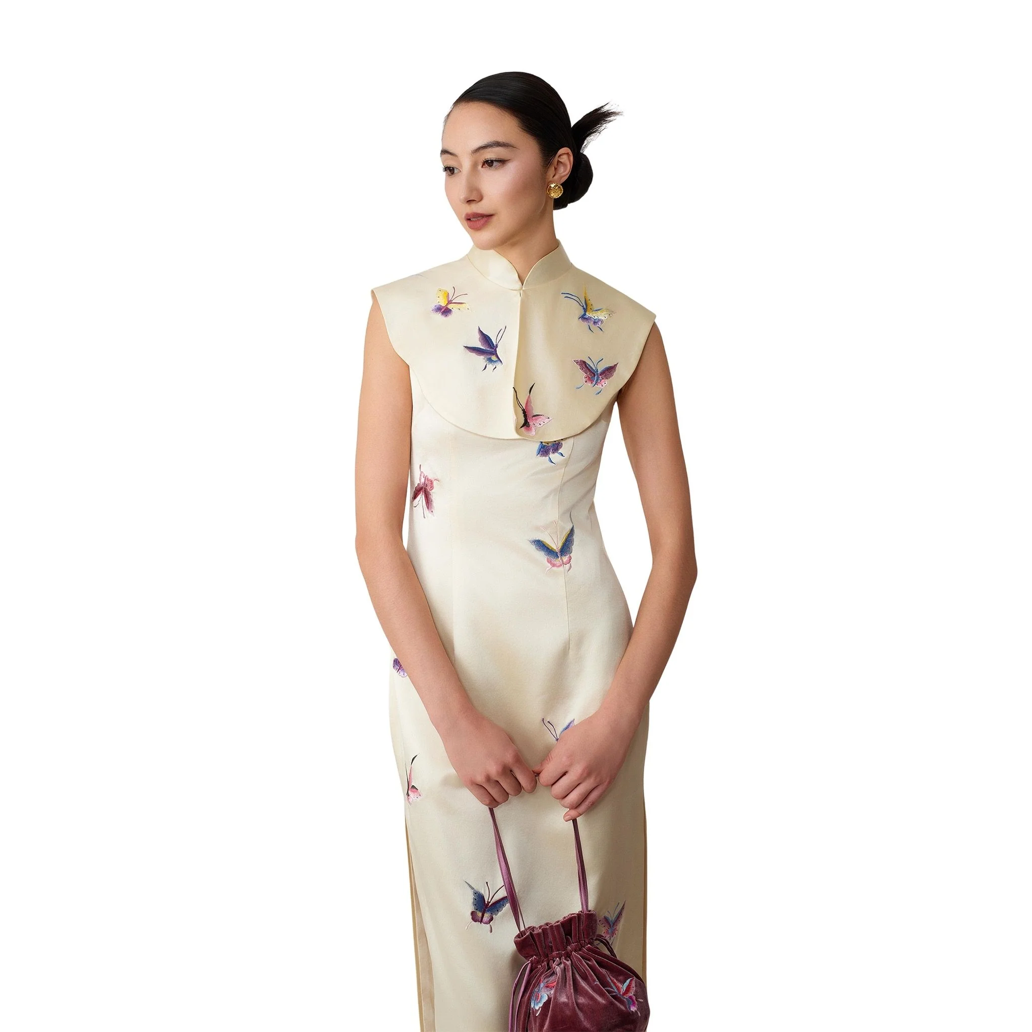 Cream Butterfly Shoulder Adornment - Image 5