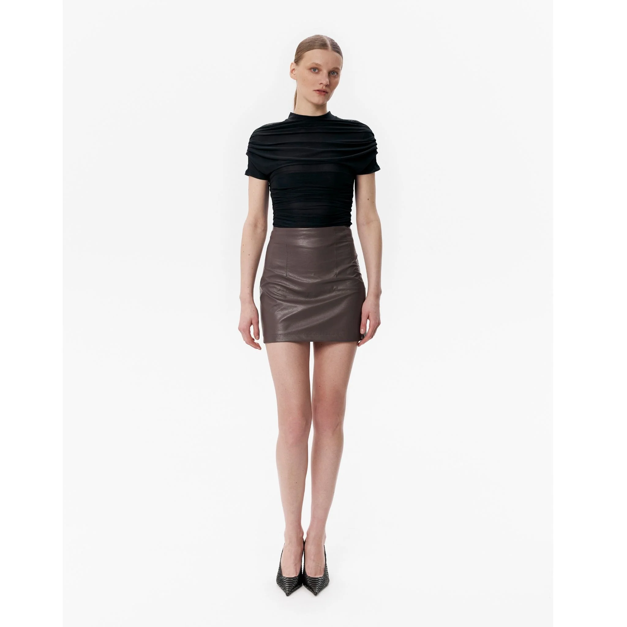 Brown BRIEF Skirt - Image 3