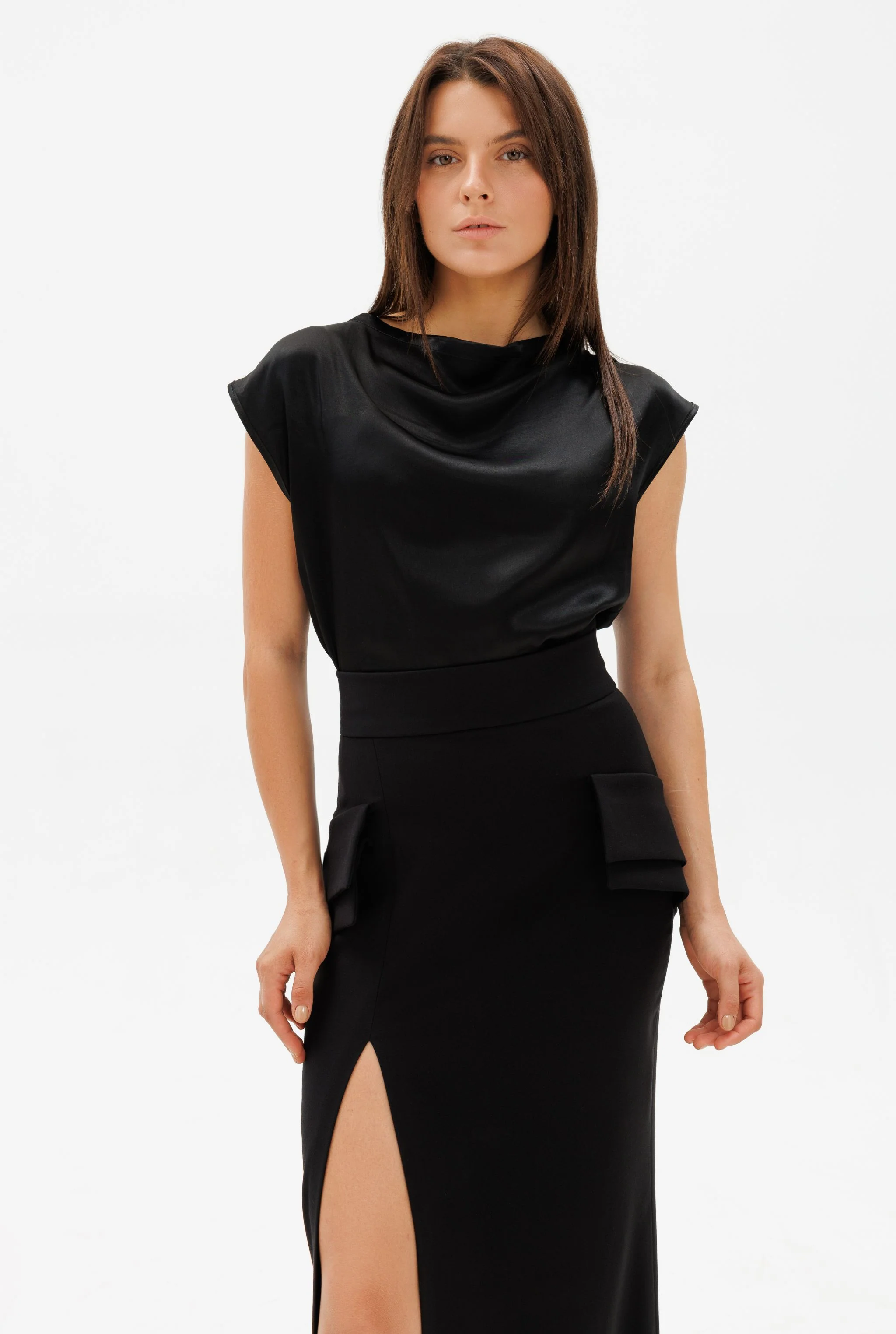EXECUTIVE Maxi Skirt | Black - Image 4