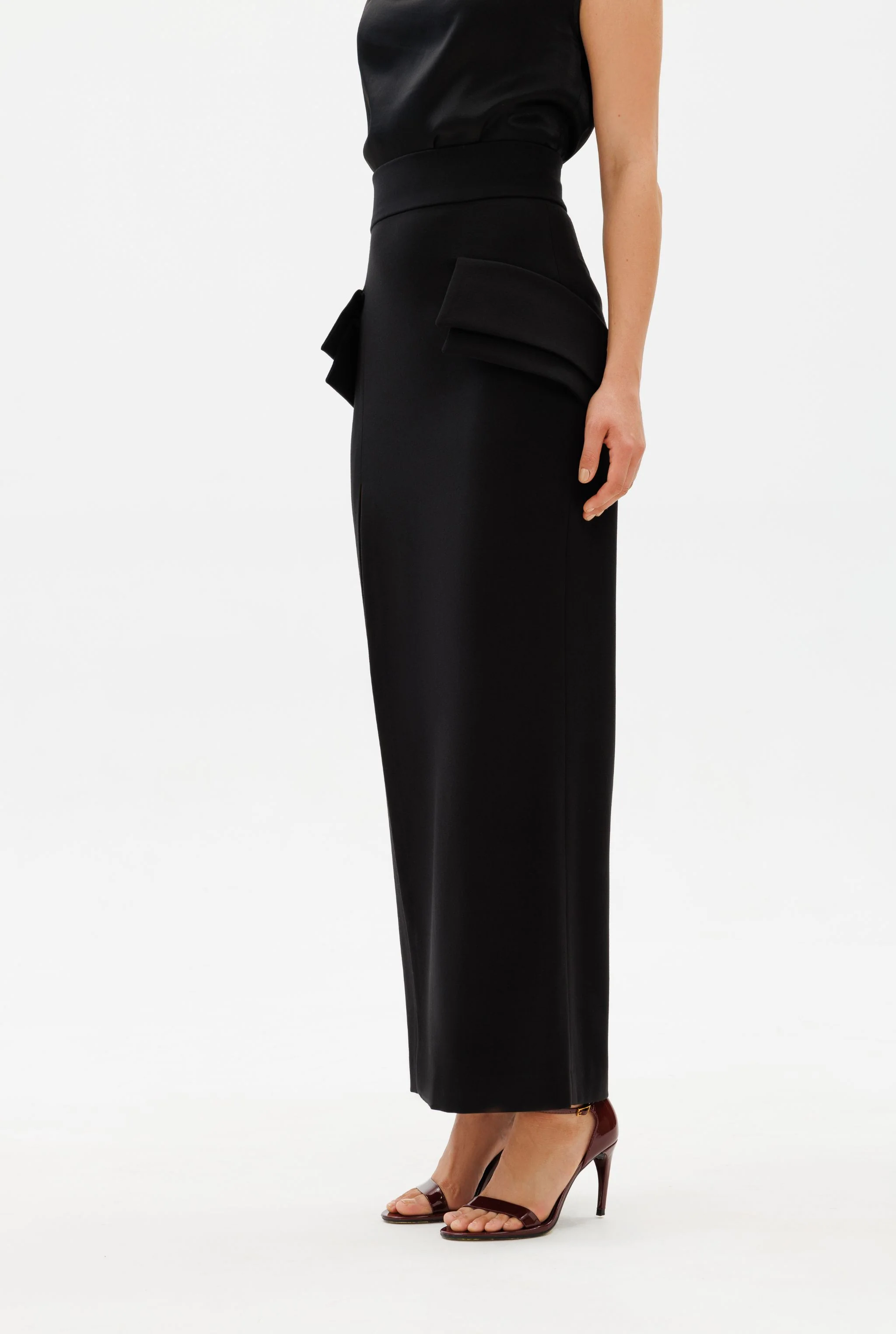 EXECUTIVE Maxi Skirt | Black - Image 6