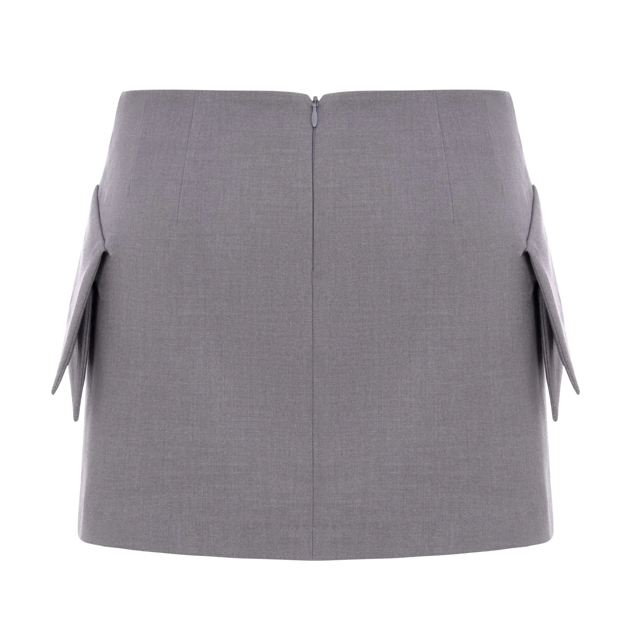 NO DRAMA Skort | Gray - Image 2
