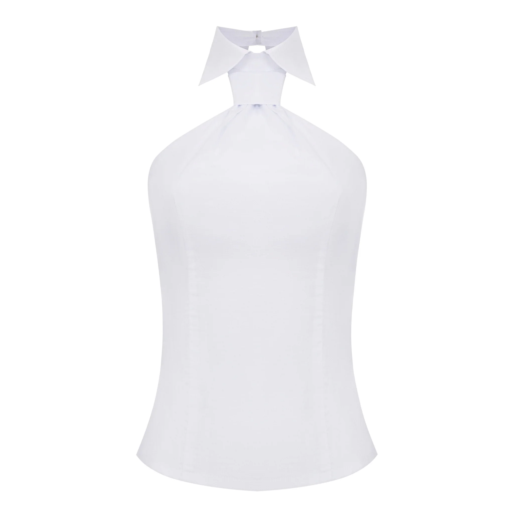 White TIE Top